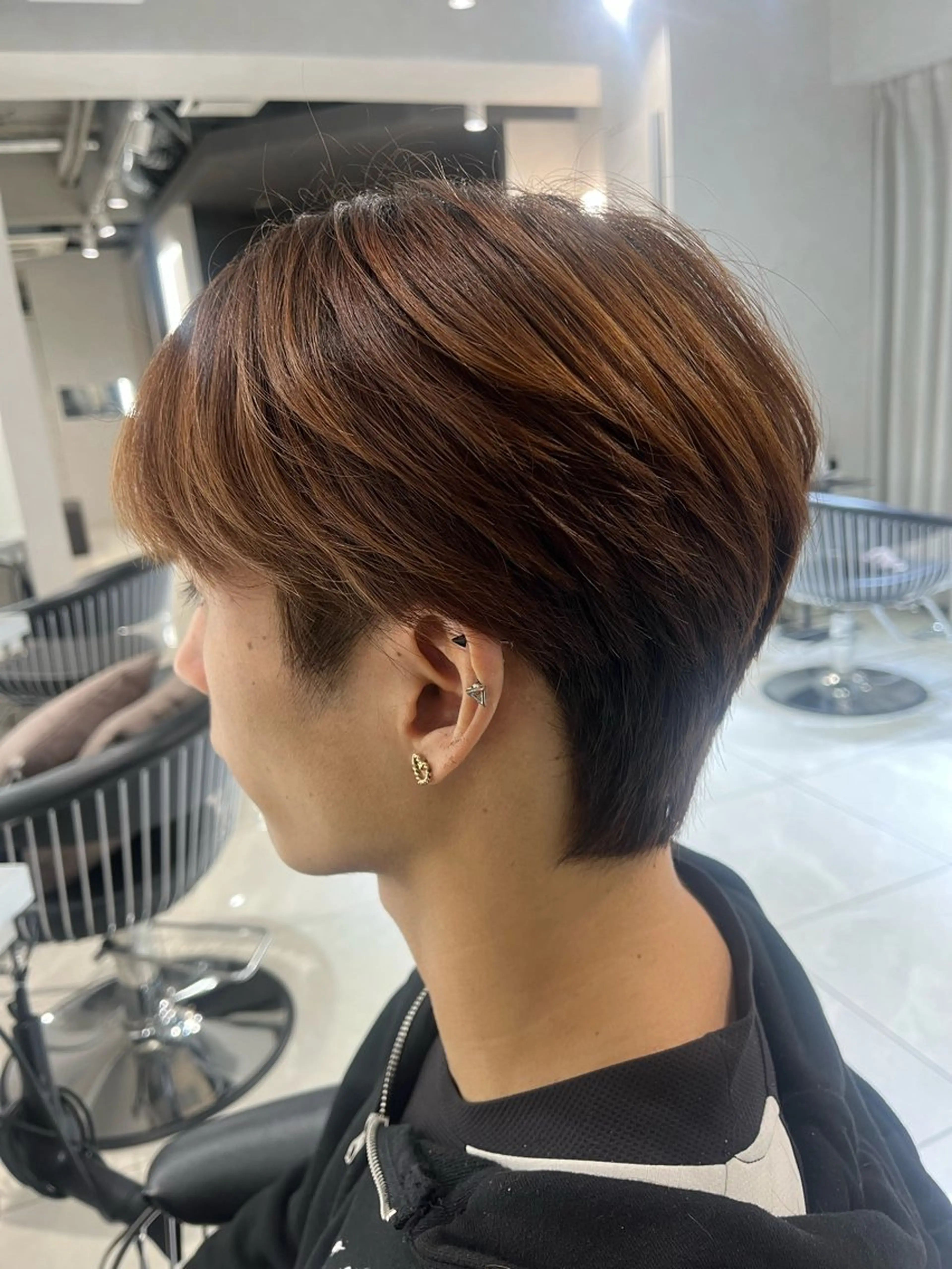 メンズ カット 韓国メンズ特化 ダウン・毛流れパーマのヘアスタイル