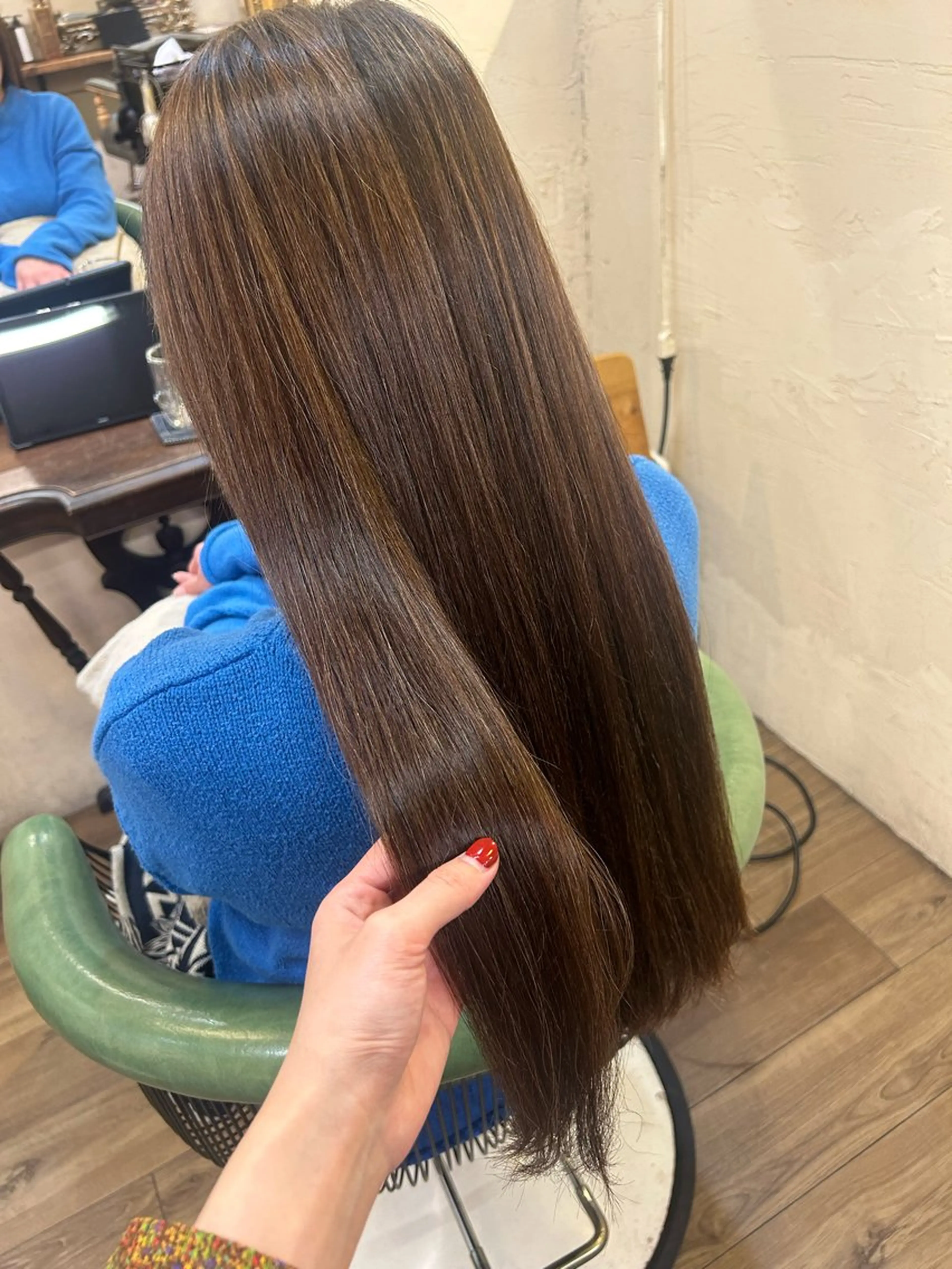 ロング カラー ヘアカラー トリートメント 馬場 瑞穂のヘアスタイル