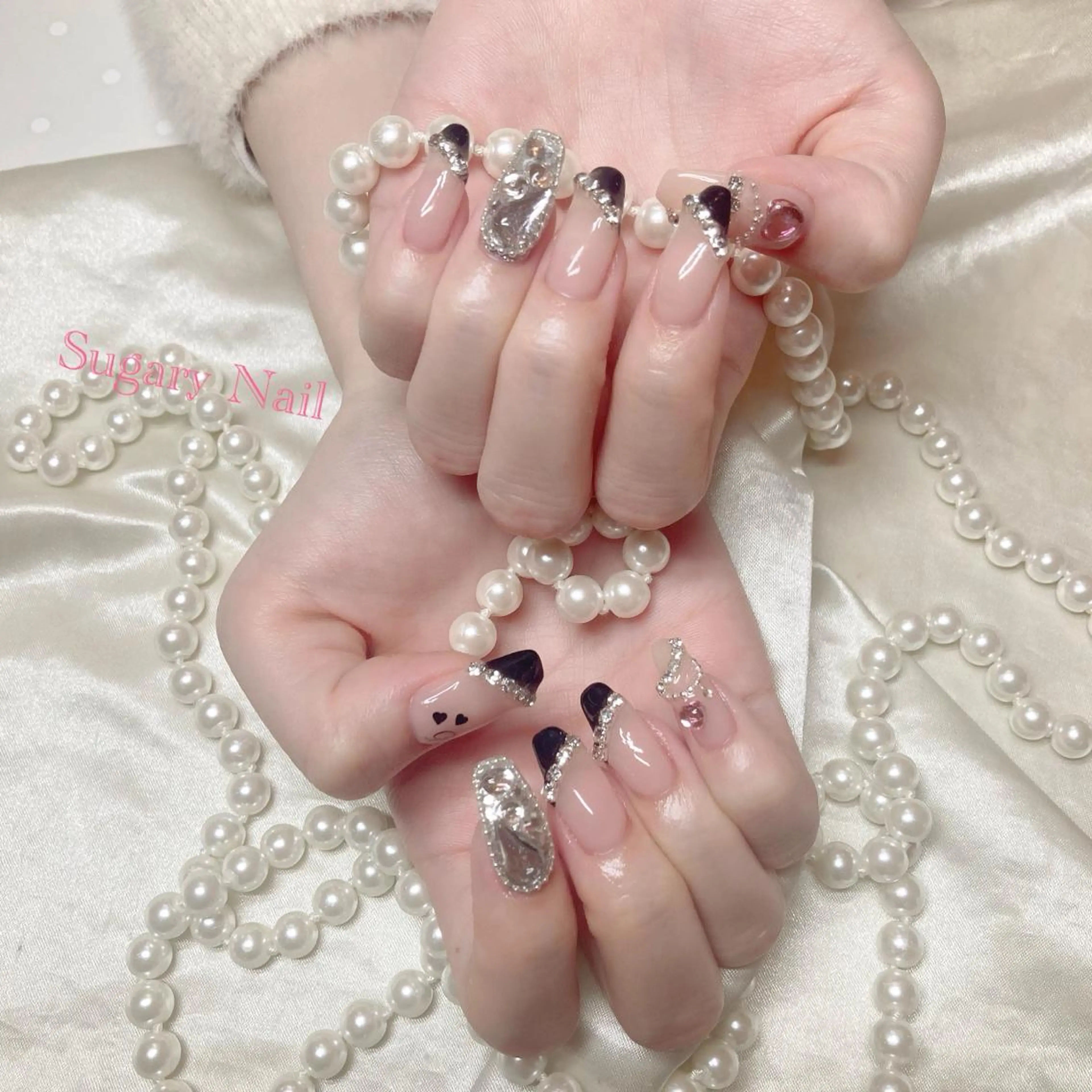 ネイル フレンチネイル ハンドネイル フットネイル SugaryNail Rinaのネイルデザイン