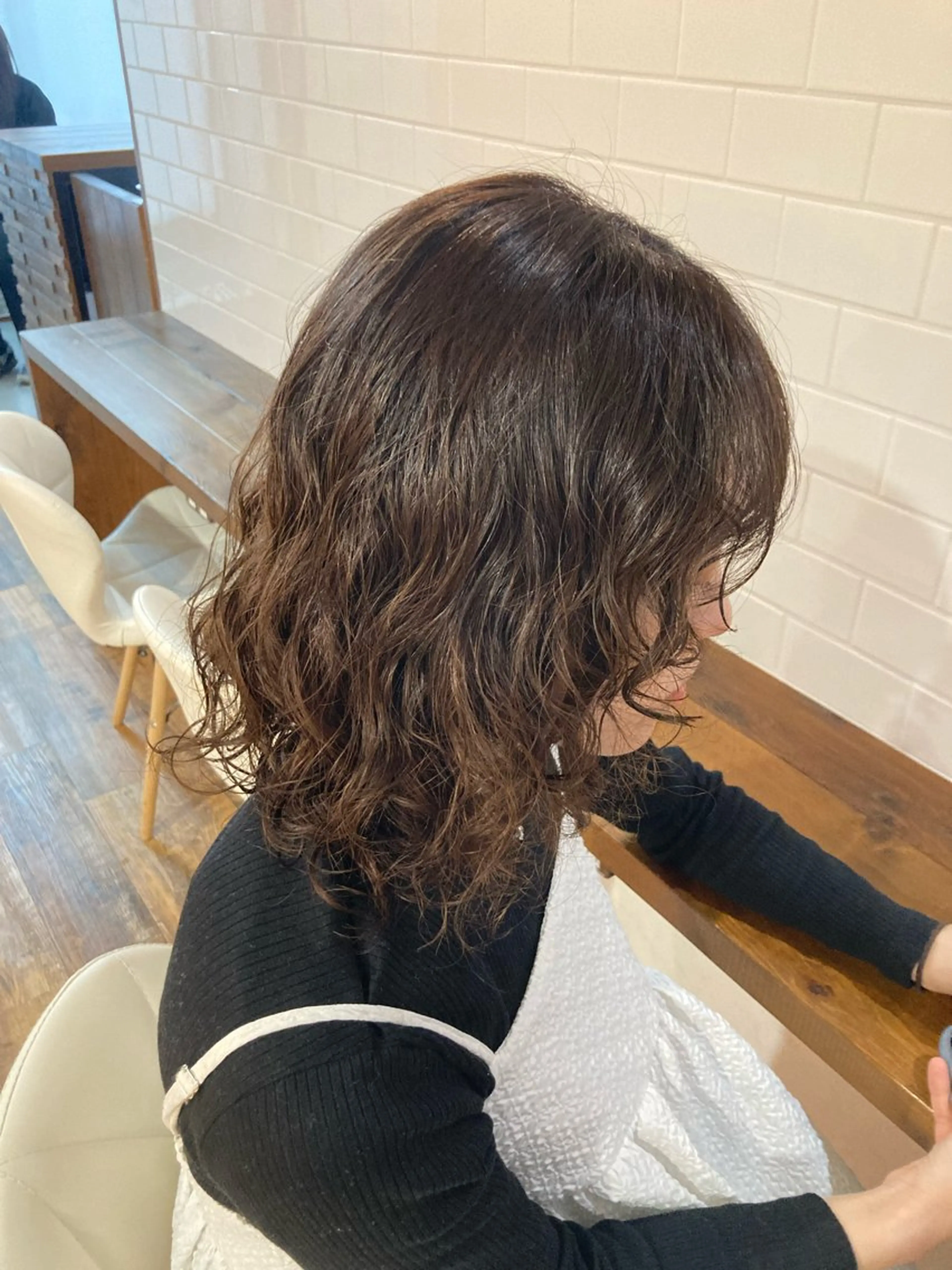 ロング カラー パーマ 横浜美容室／暖色系 michika🌹のヘアスタイル