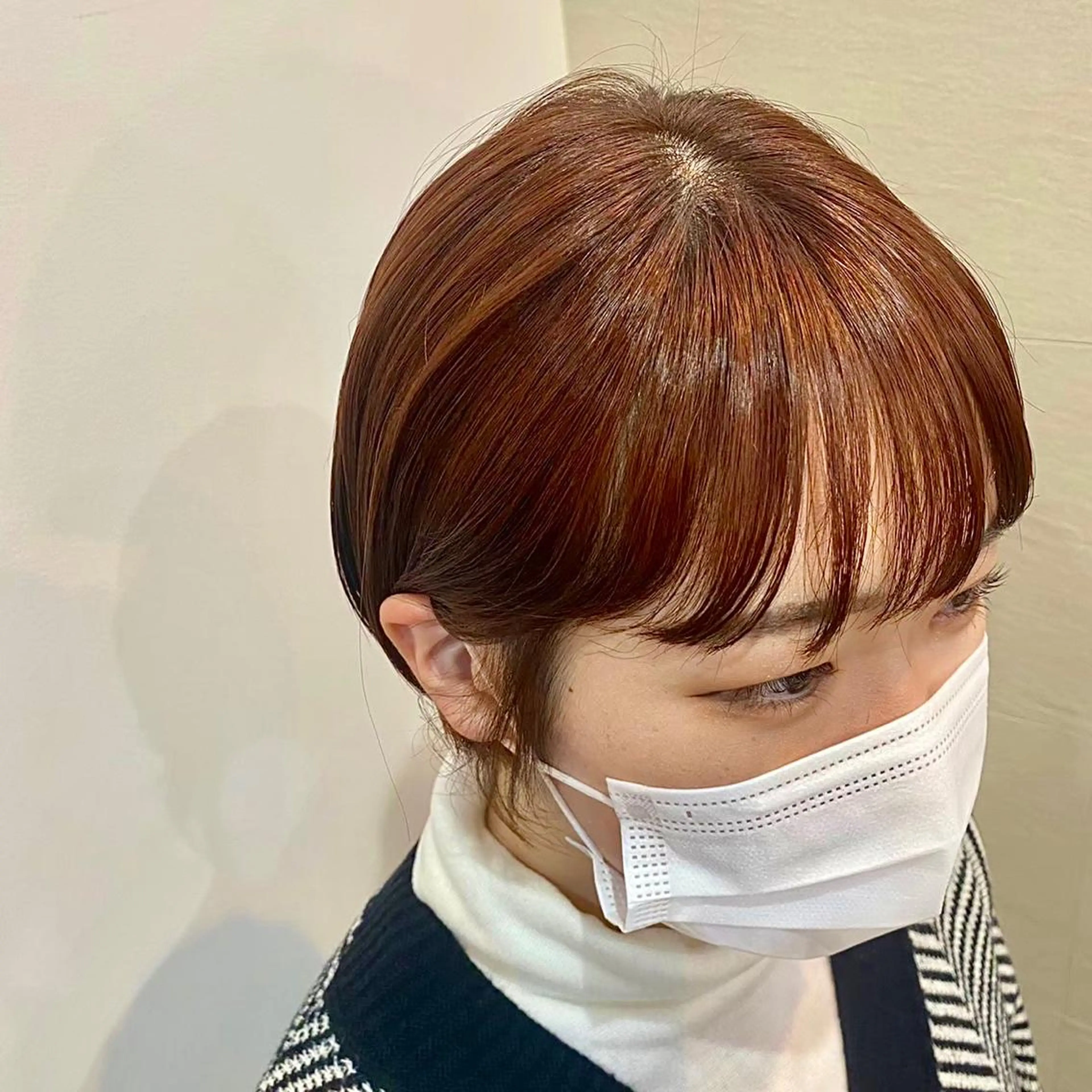 ショート 丸みショート ショートヘア あやめ【顔まわり/レ イヤー/柔らかカラ】のヘアスタイル