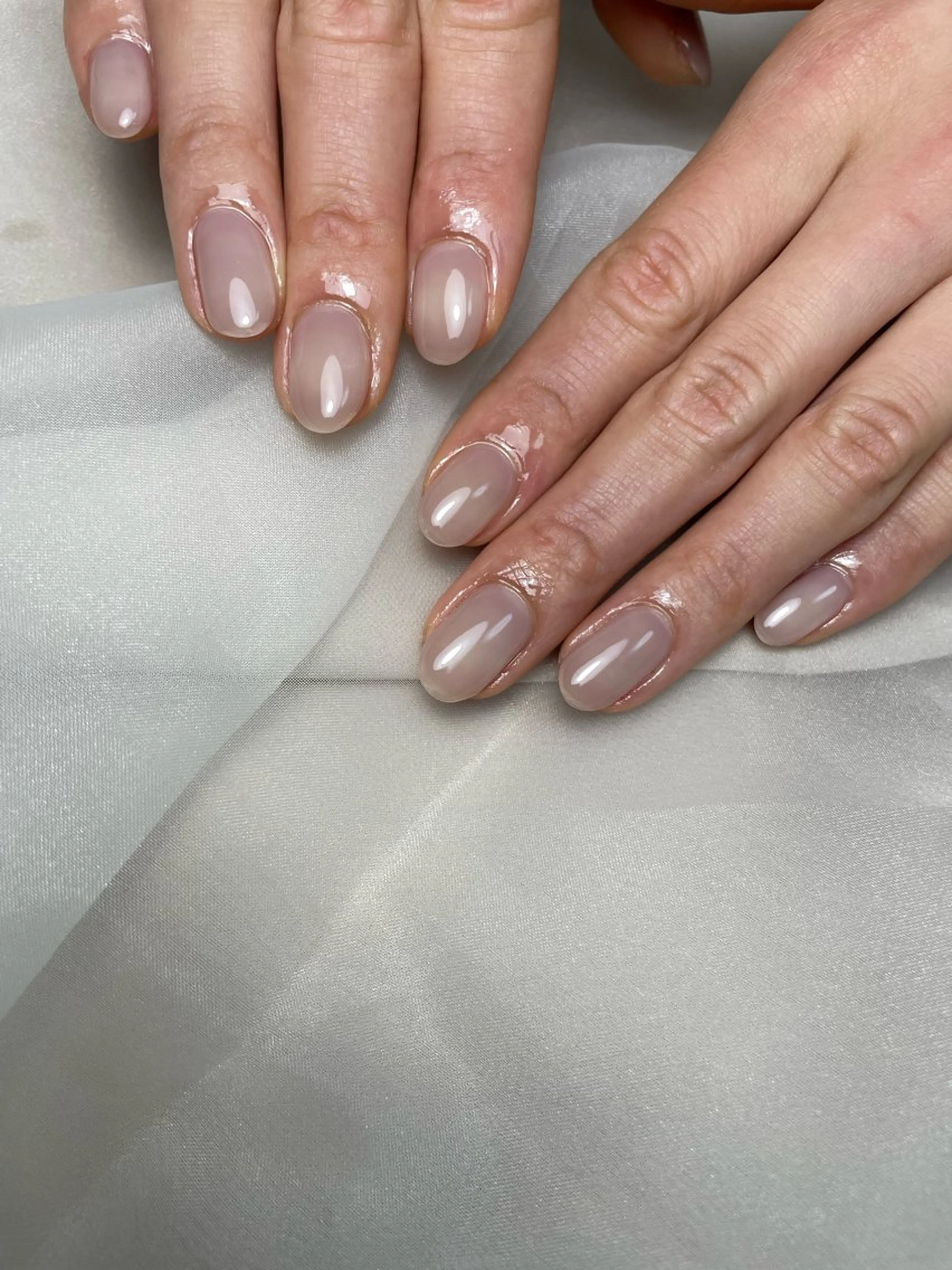 ネイル ワンカラーネイル シンプルネイル ハンドネイル muua. nailashのネイルデザイン