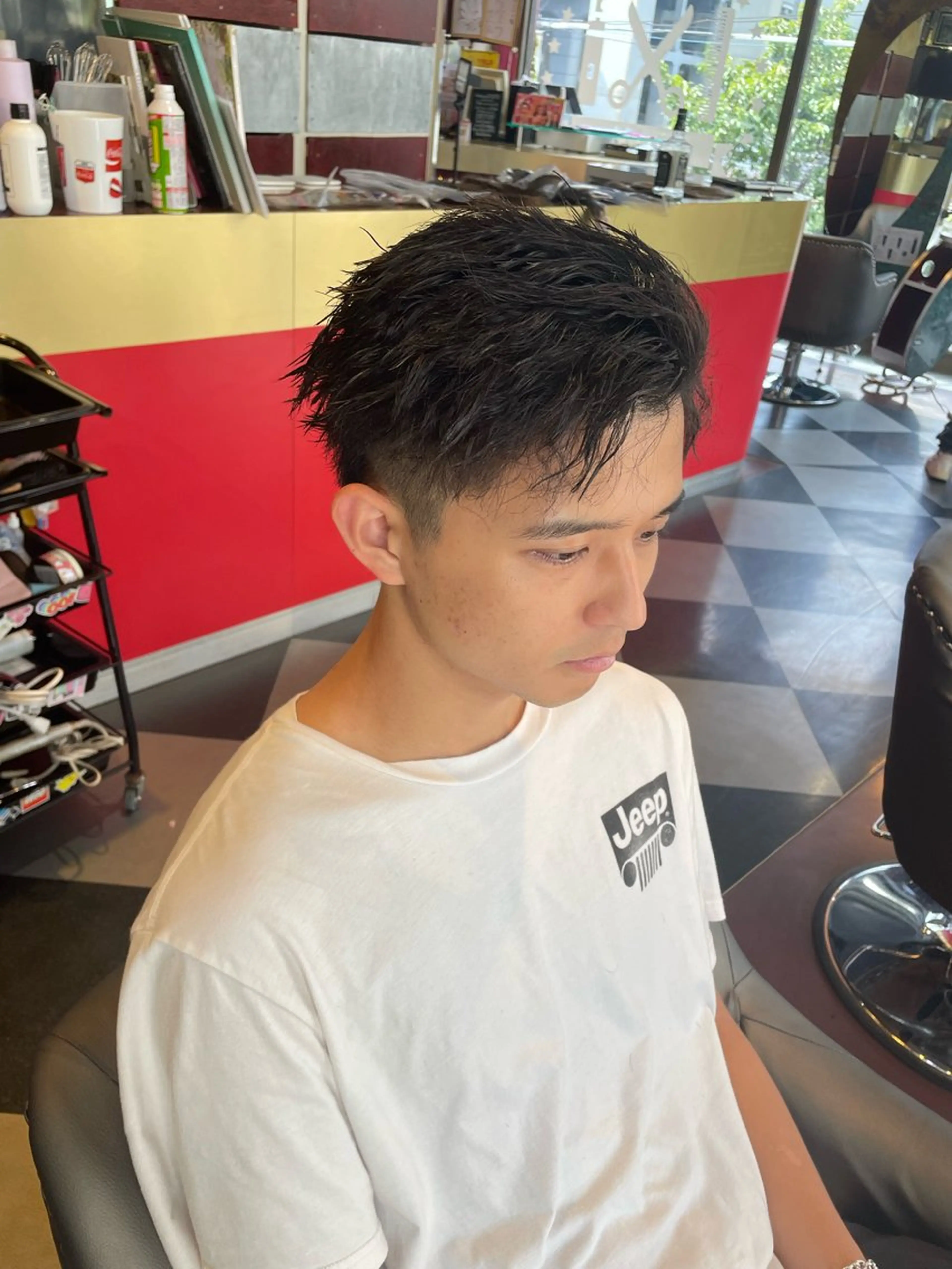 メンズ メンズパーマ メンズツイストパーマ ツーブロック ツイストパーマ 👑派手髪/カット 👑ANRYのヘアスタイル