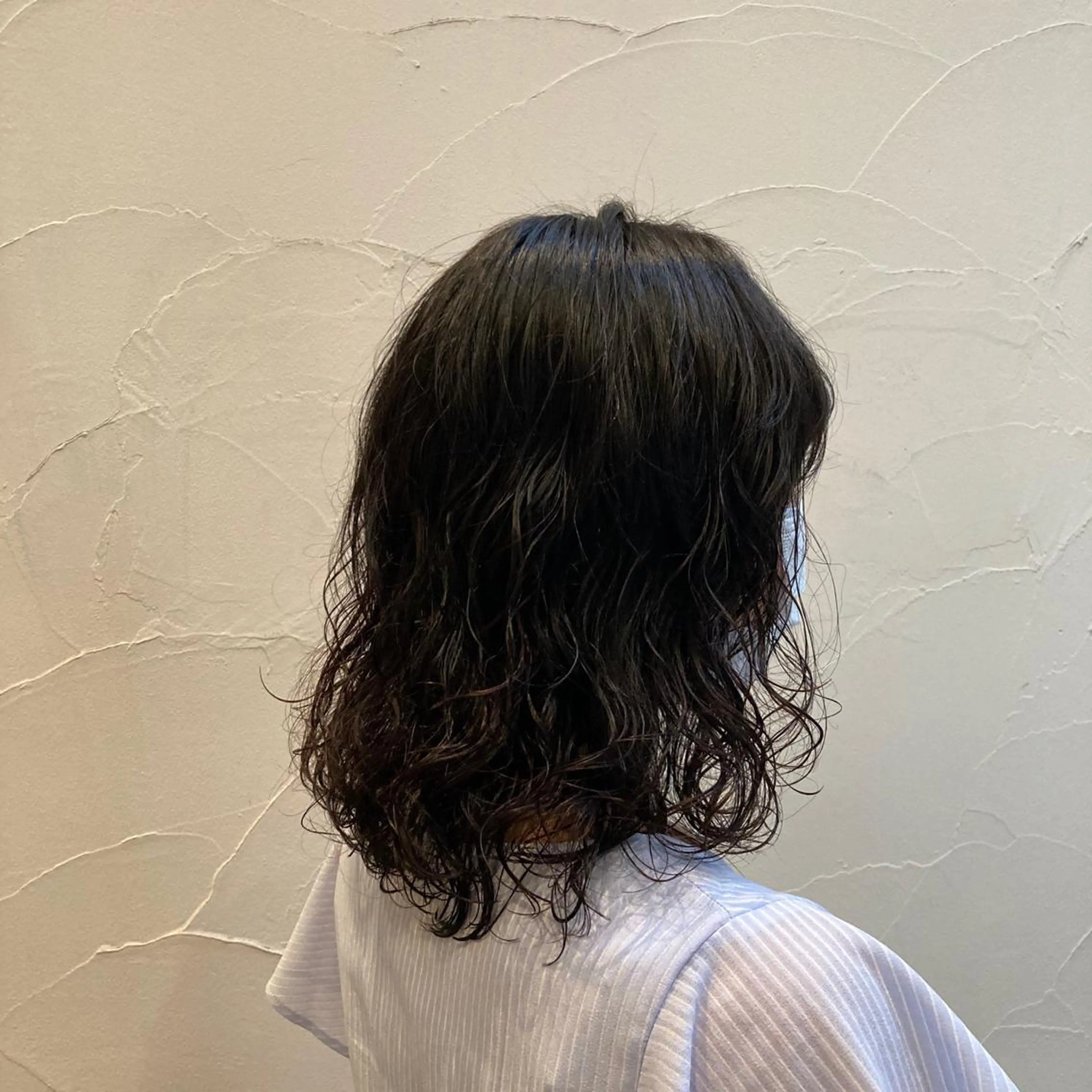 ミディアム カット 縮毛矯正 パーマ/名古屋パーマ / コデラ ナナホのヘアスタイル