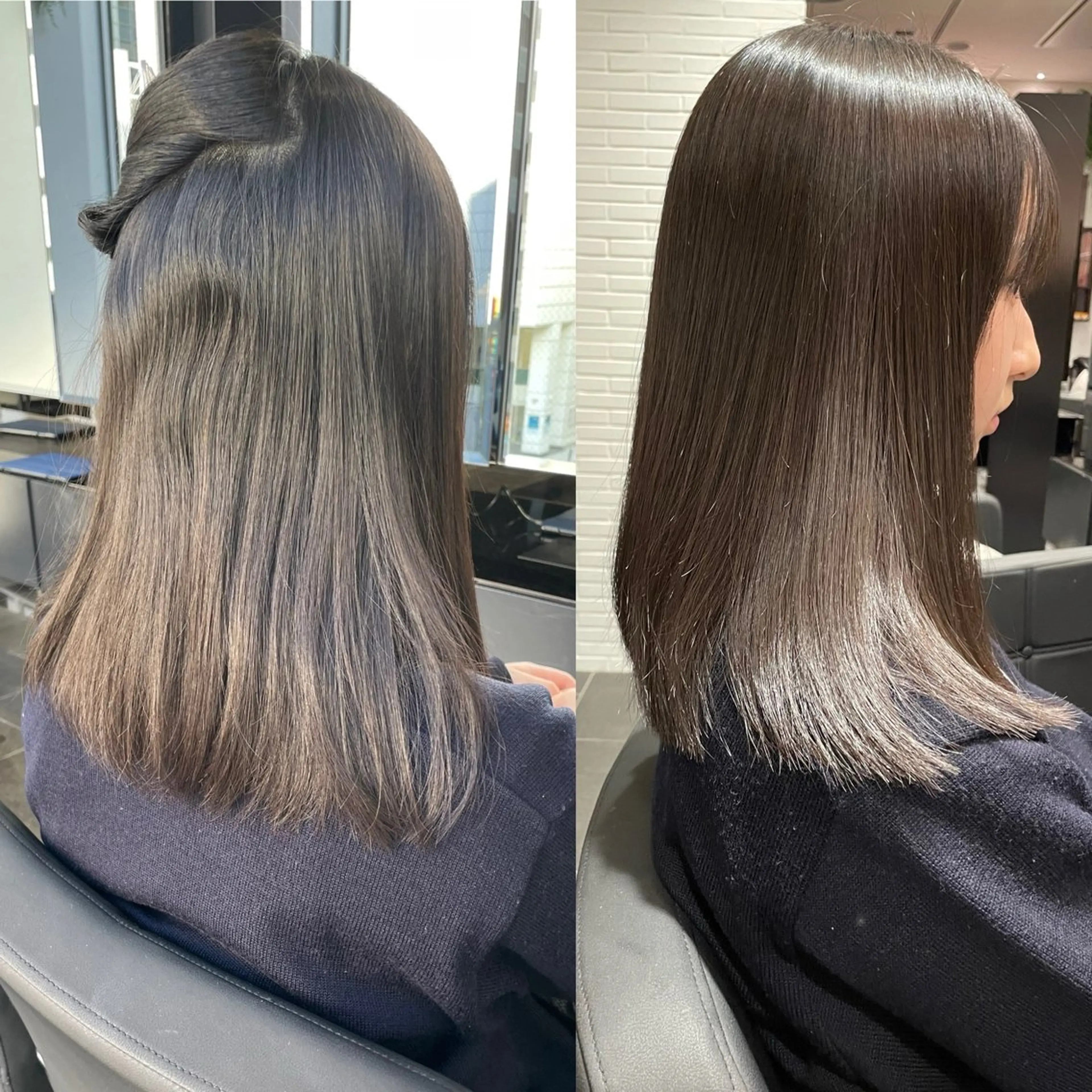 セミロング カラー パーマ ヘアアレンジ メンズ 縮毛矯正 トリートメント ヘッドスパ ヘアセット ショート特化型🌟似 合わせボブ/カンタ✨のヘアスタイル