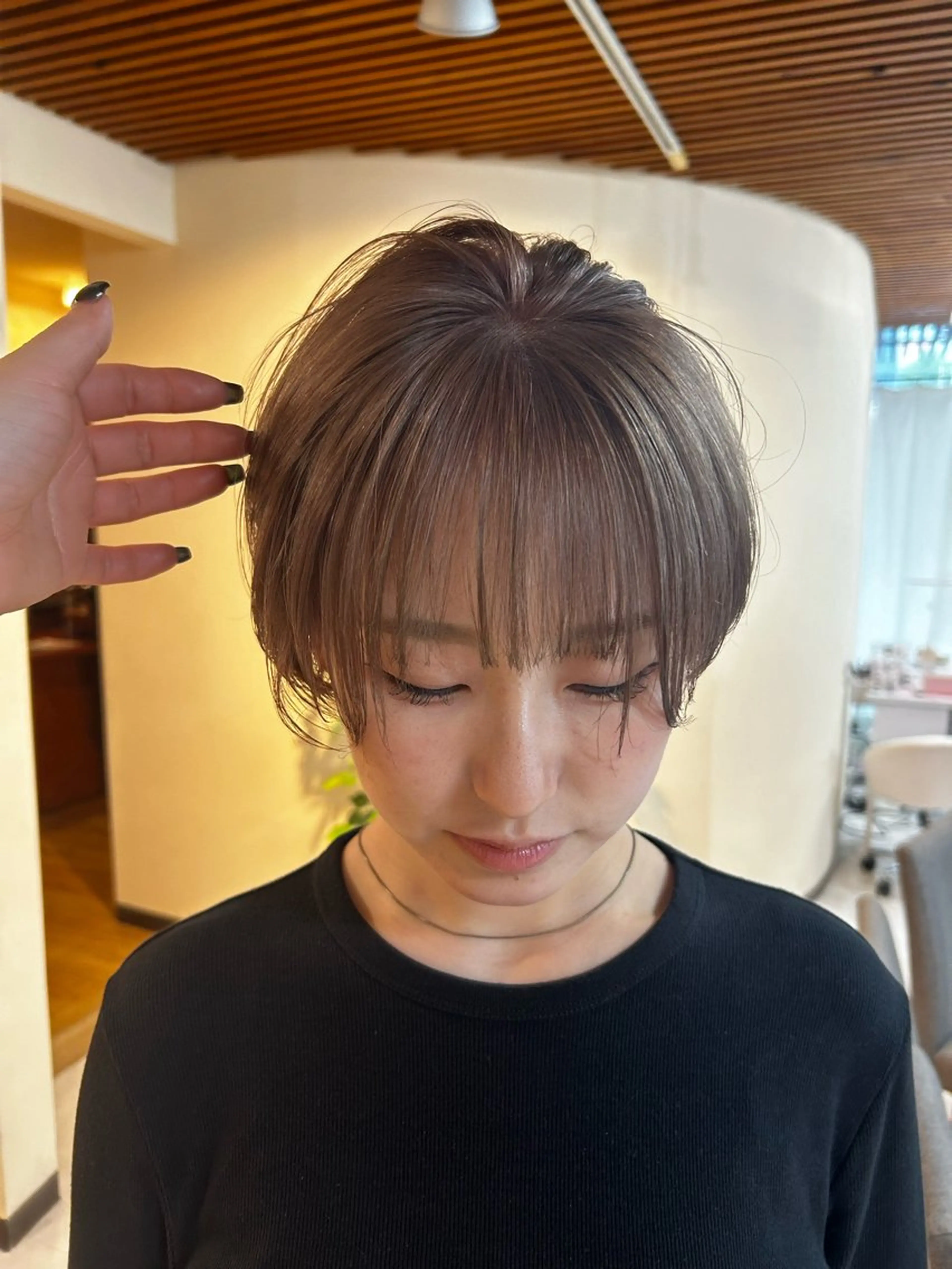 ショート カット ヘアカラー 透明感/レイヤー/ 武士るな🌿‬のヘアスタイル