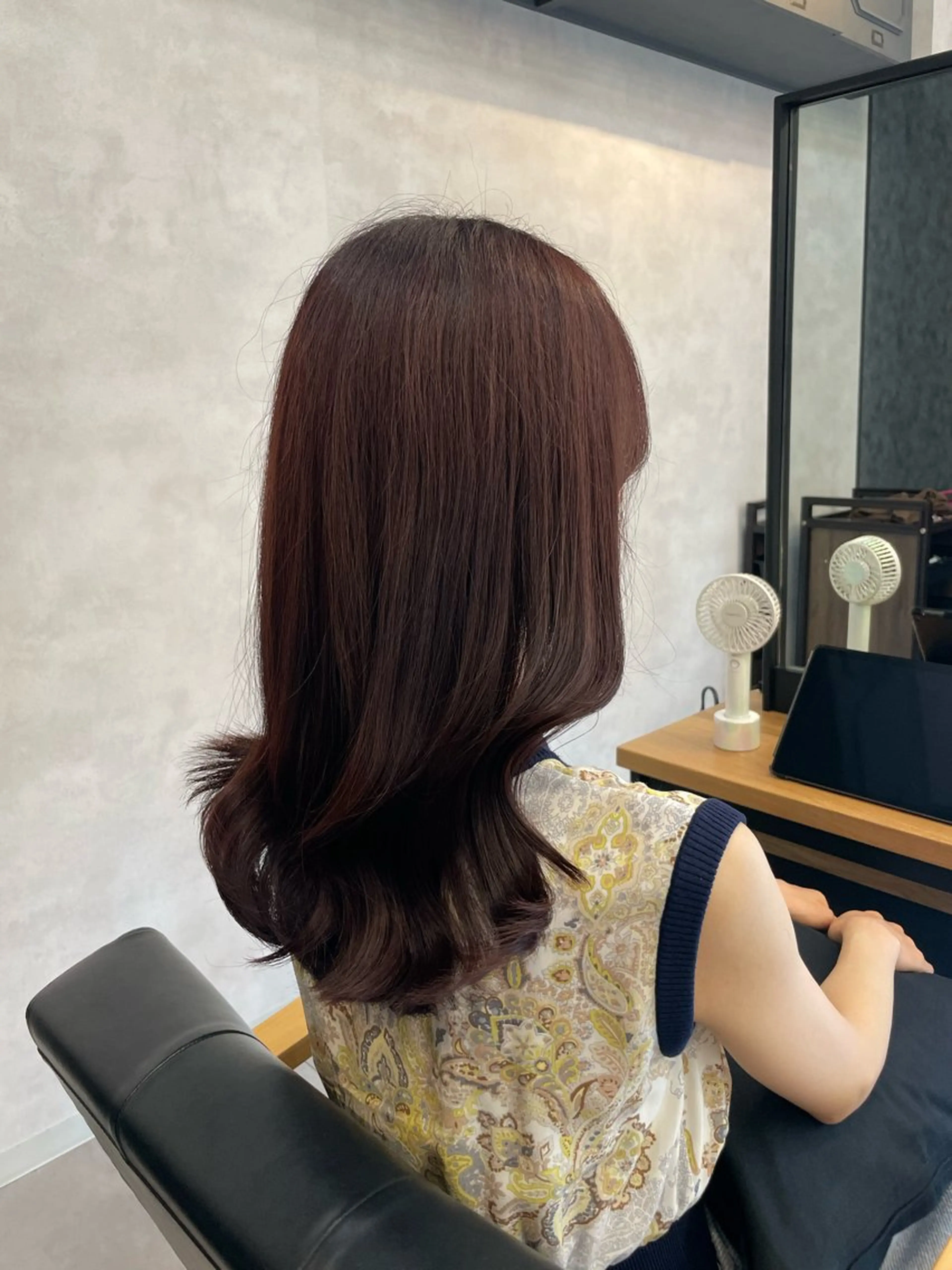 セミロング カラー カット ヘアカラー トリートメント 今村 南穂のヘアスタイル