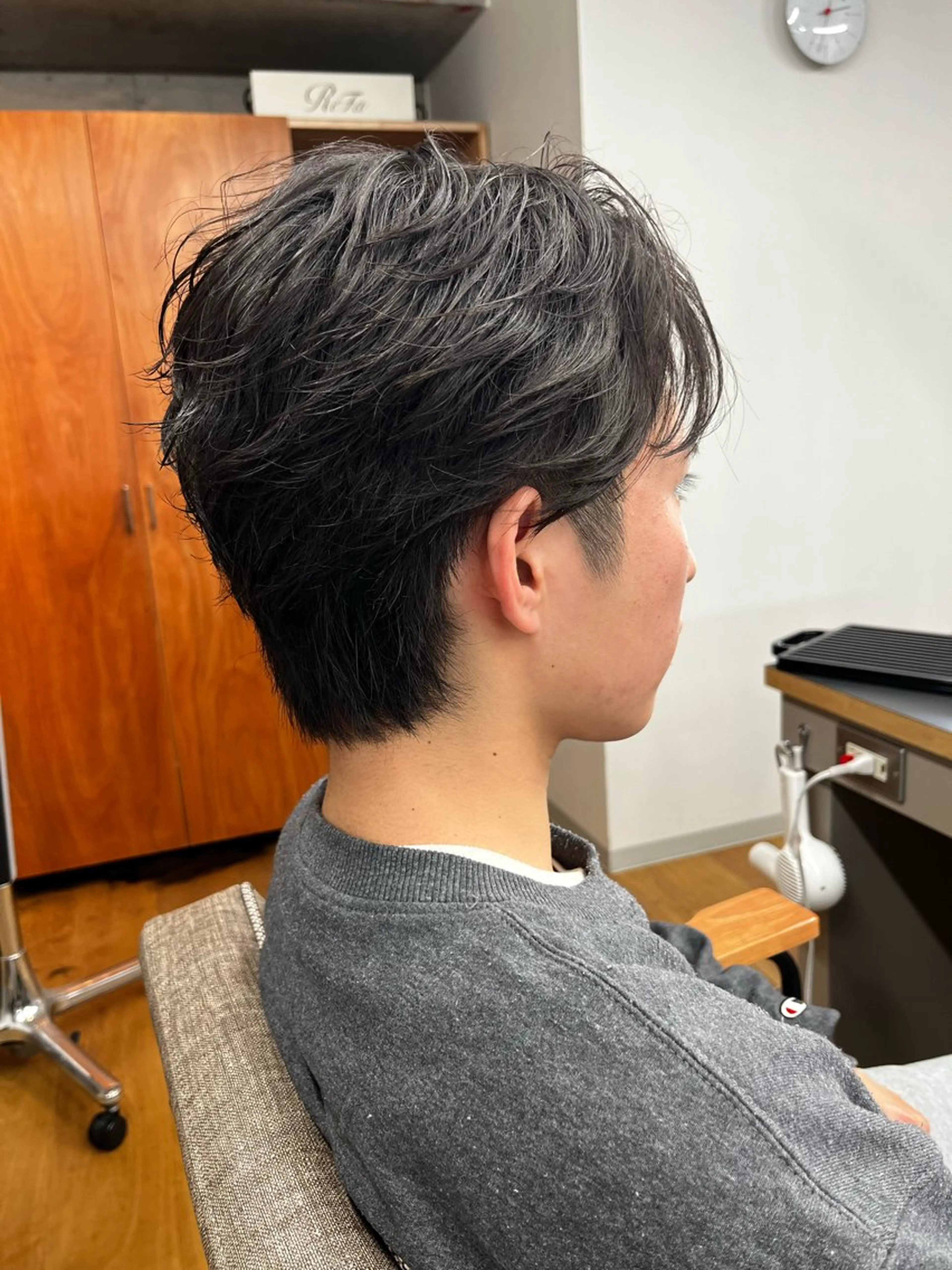 パーマ メンズ フェザーパーマ メンズパーマ ニュアンスパーマ カット パーマ ROSSO Hair＆SPA  香椎宮前店所属・SHIINA 香椎宮前店のヘアスタイル