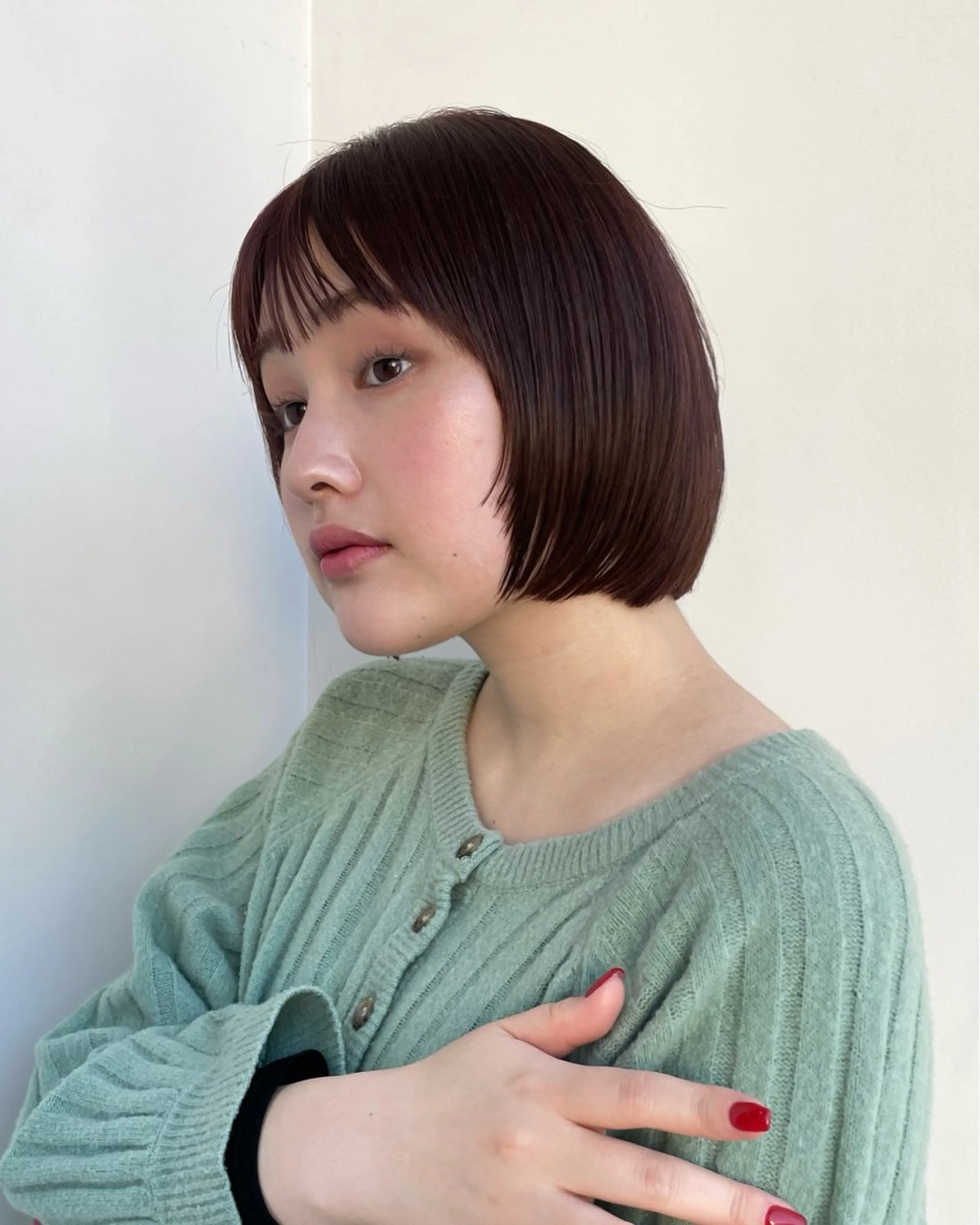 ショート カット ヘアカラー トリートメント 似合わせ/透明感 /レイヤー/りほ🤍のヘアスタイル