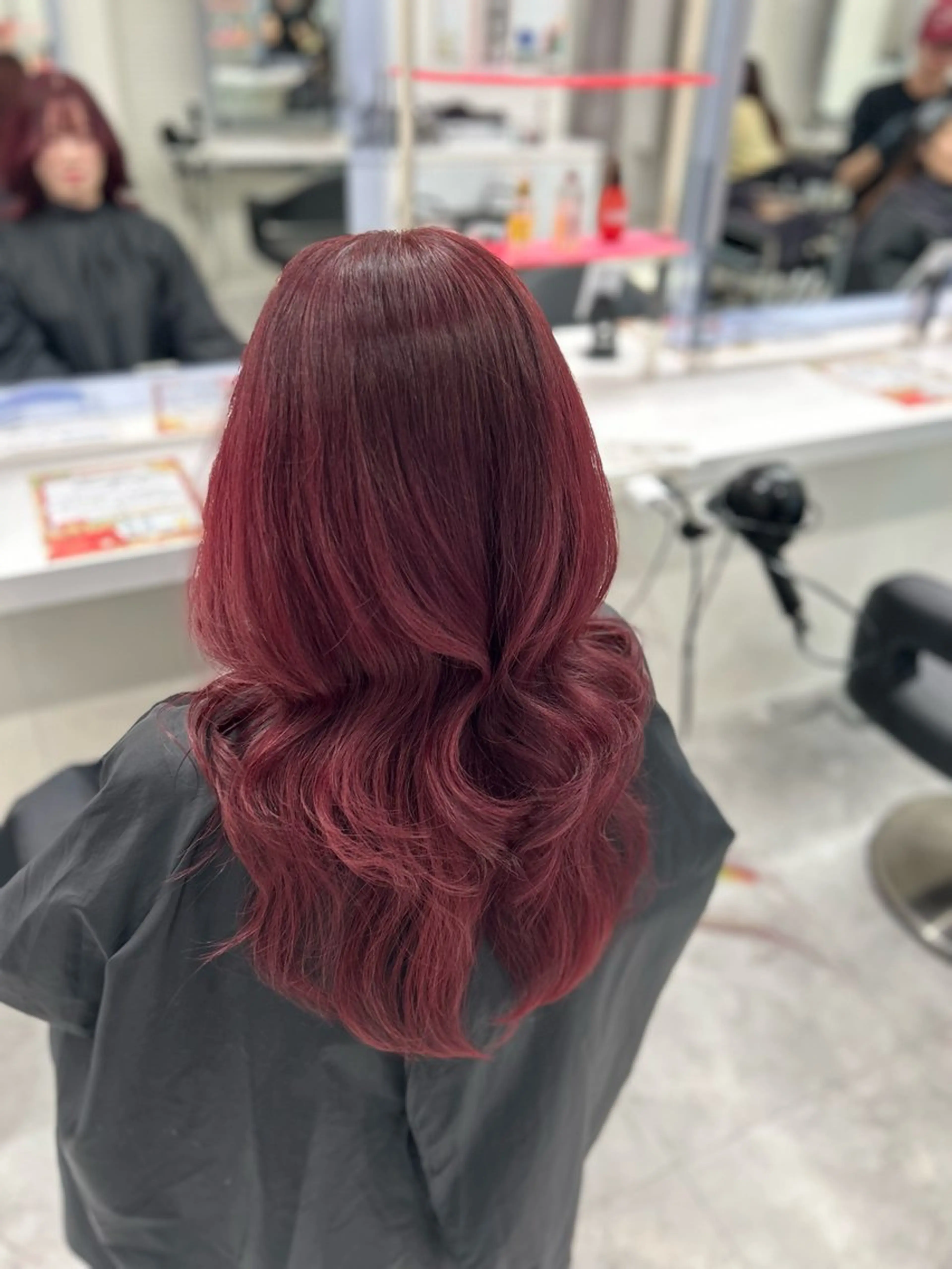 ロング カラー カット ヘアカラー 色気あるヘア🤍暖色 レイヤー🤍かずまるのヘアスタイル
