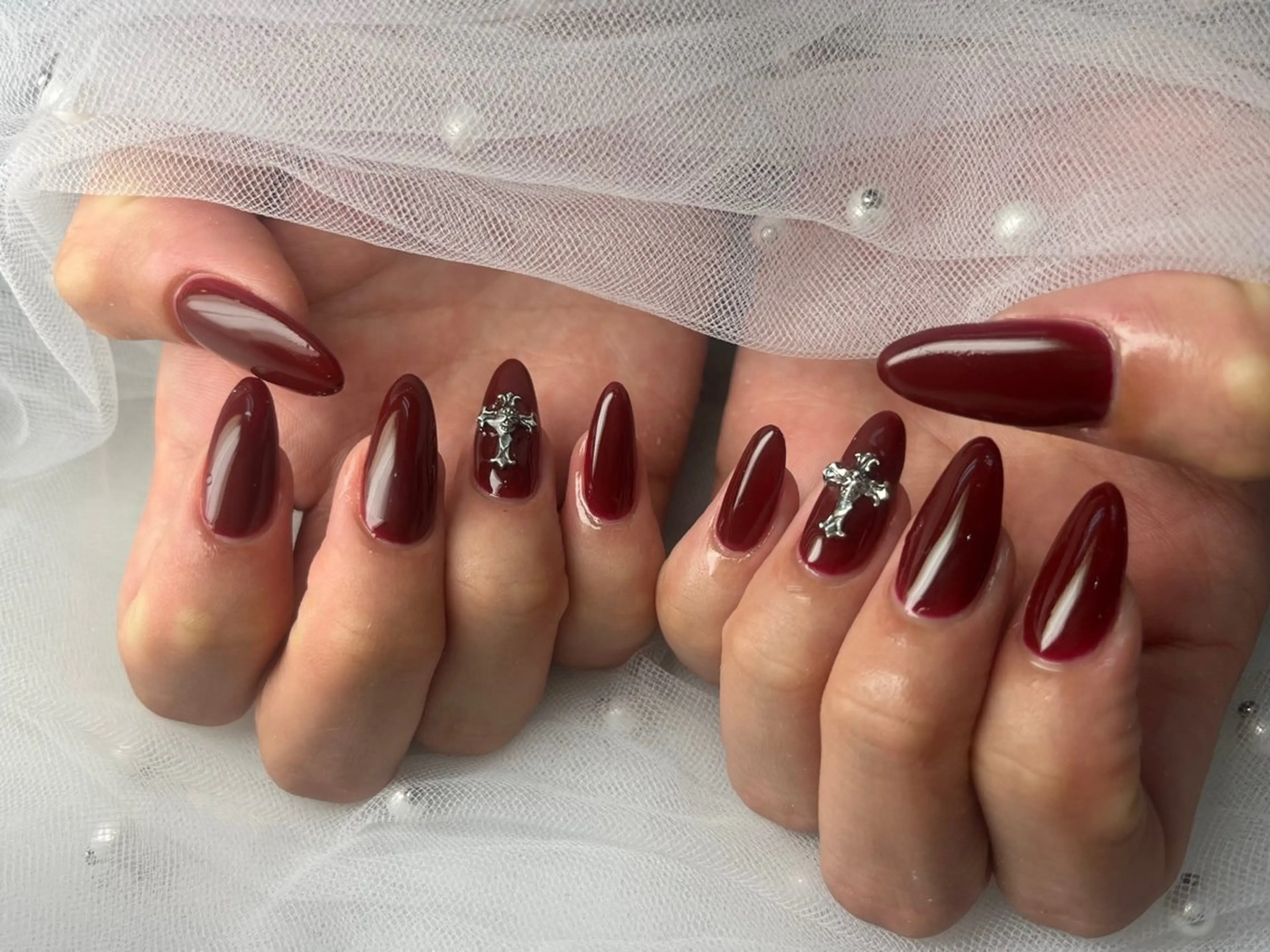 ネイル ハンドネイル Queen nail 北堀江 ASUKAのネイルデザイン