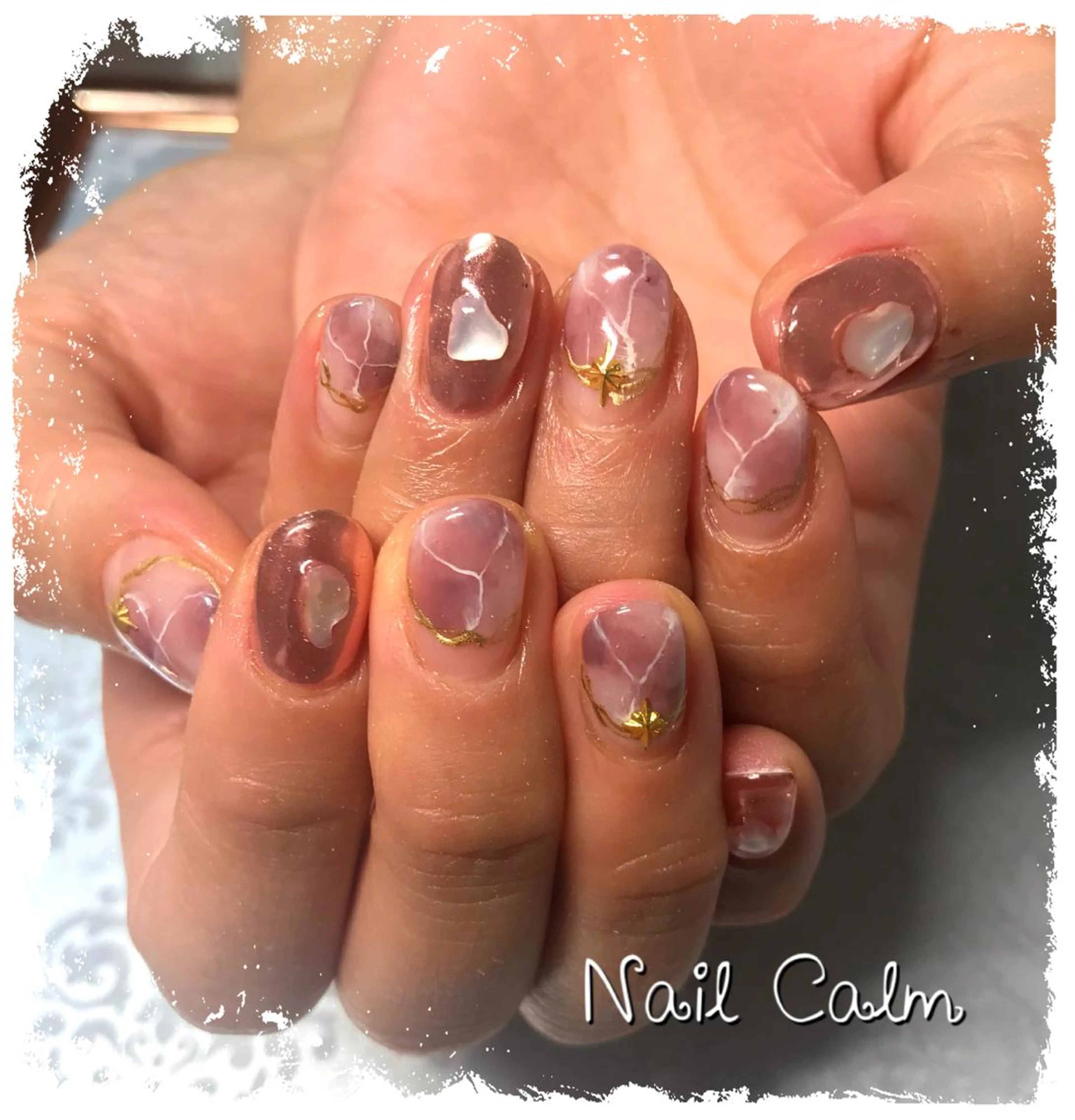 ネイル ニュアンスネイル ハンドネイル Nail Calm所属・プライベートサロン Calmのネイルデザイン