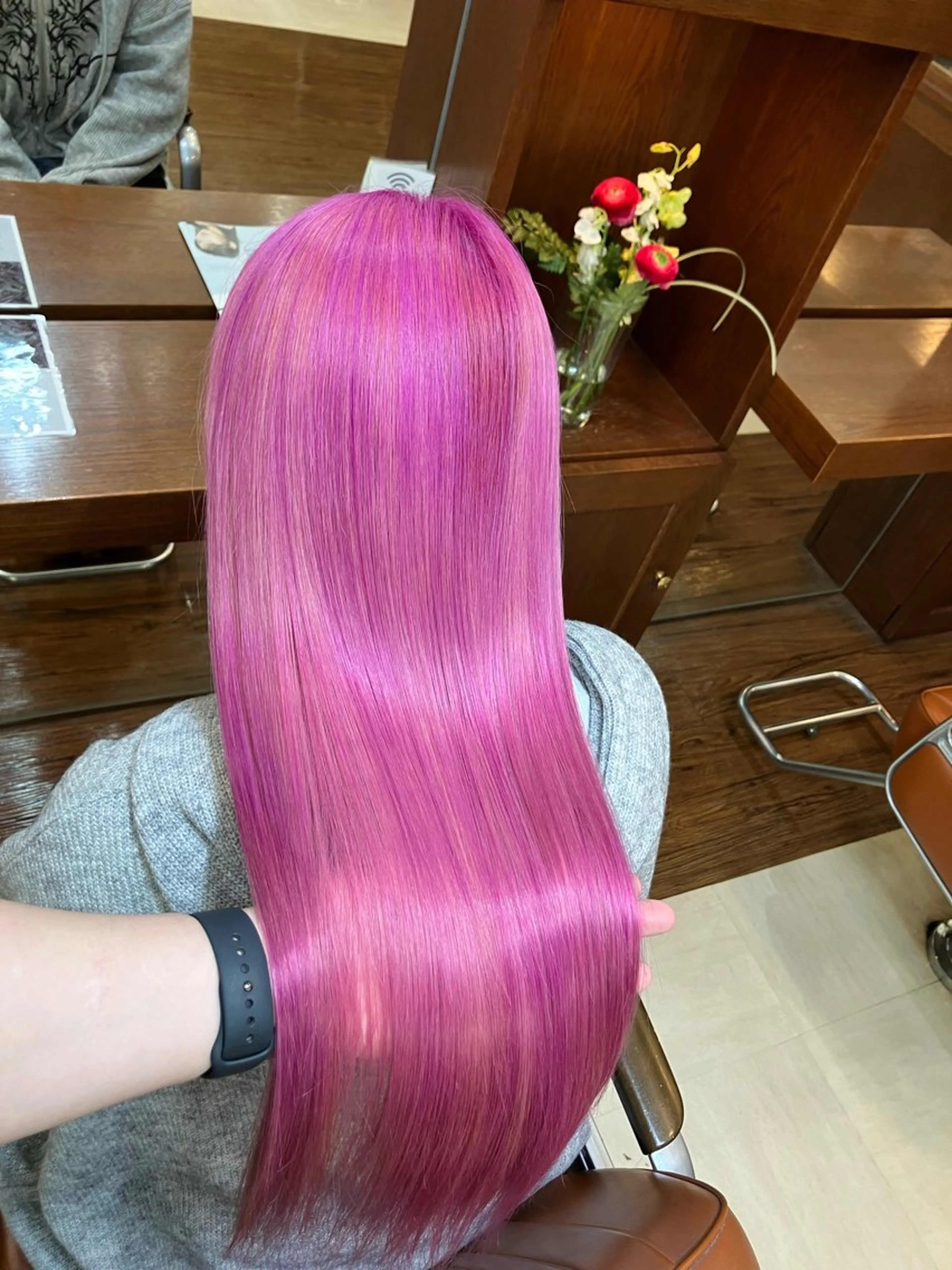 ミディアム カラー カット ヘアカラー League サトウナツのヘアスタイル