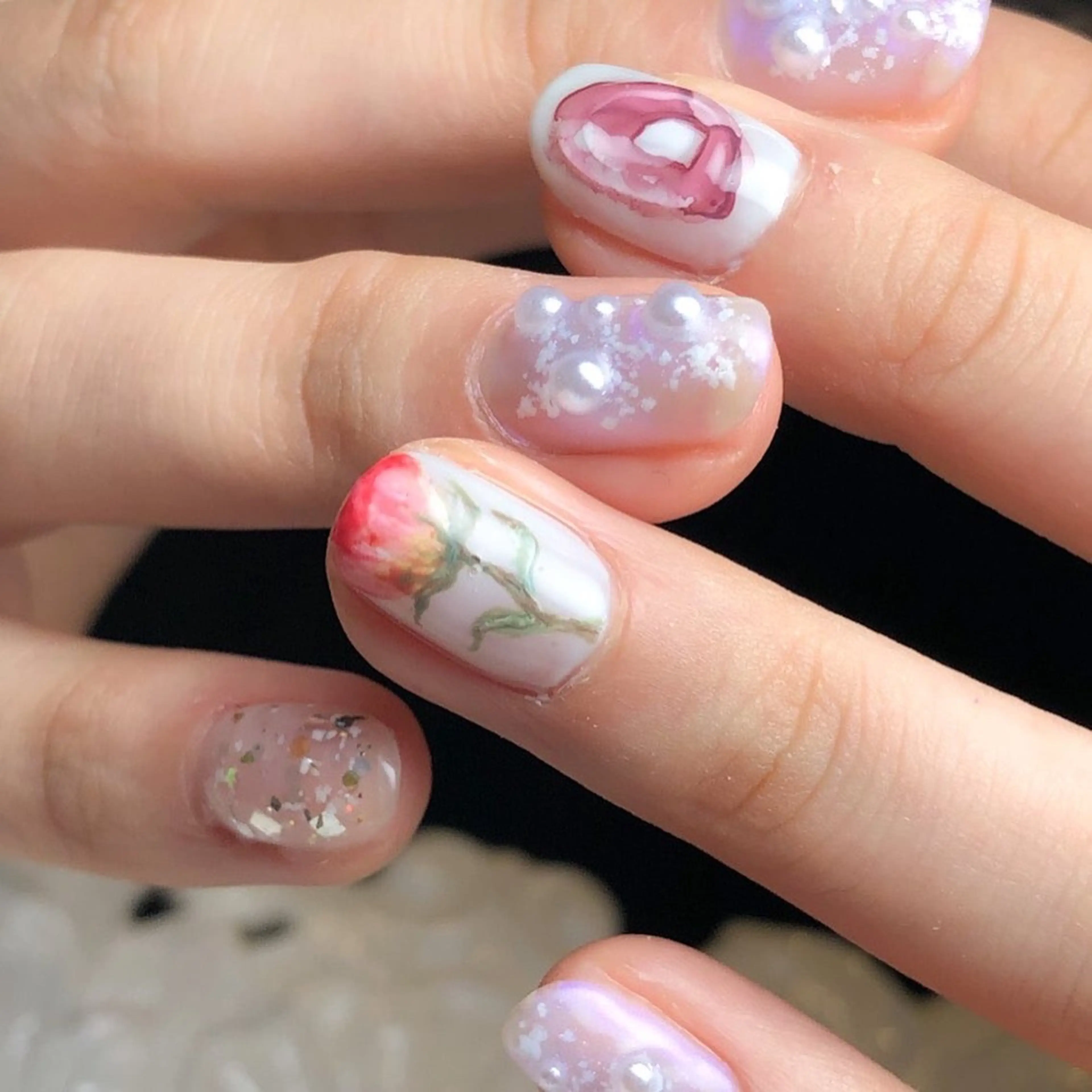 ネイル アートネイル ニュアンスネイル シンプルネイル ネイルアトリエ anpアンプのネイルデザイン