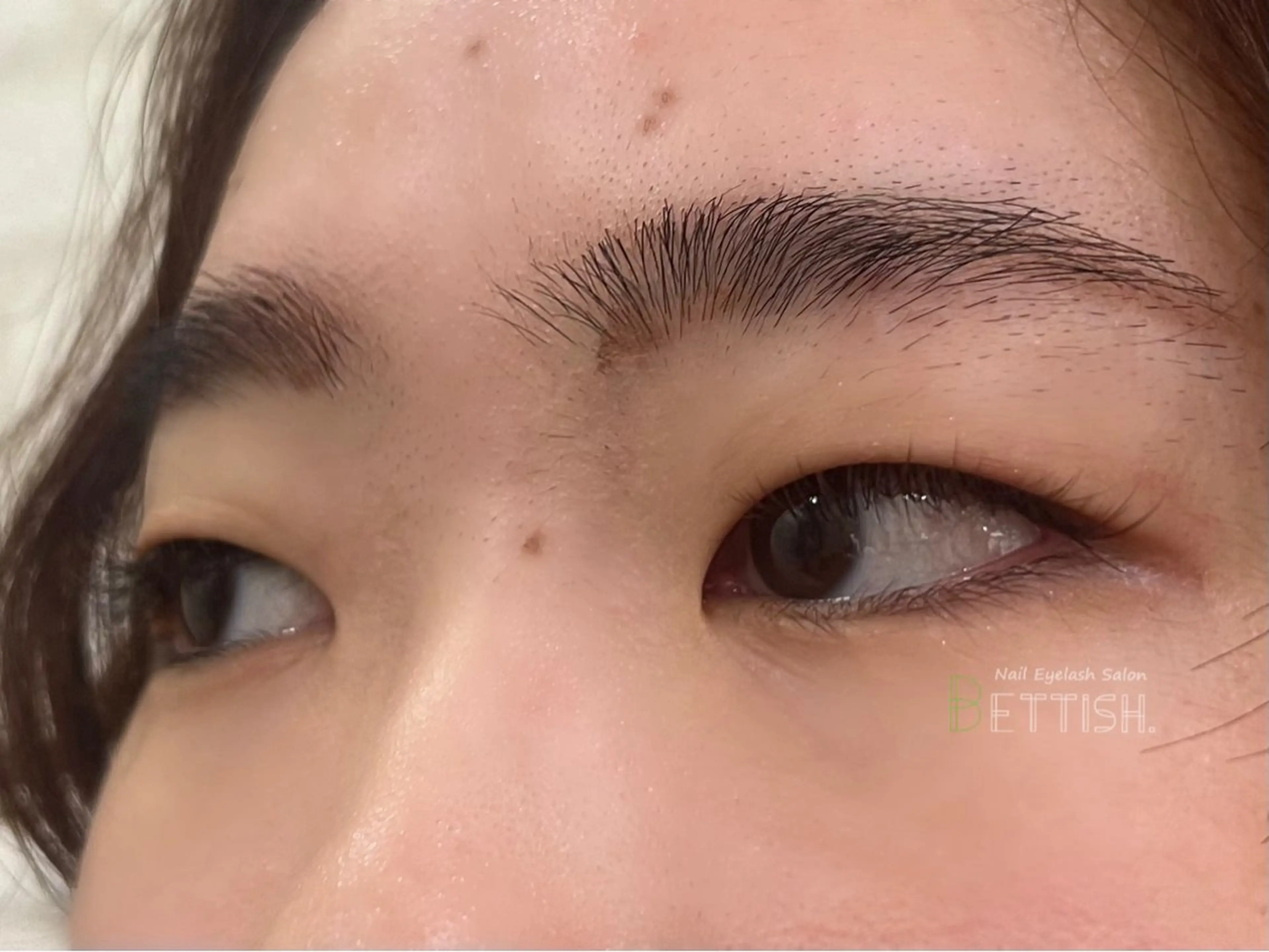 マツエク・マツパ フラットラッシュ ナチュラル 一重×まつ毛パーマ BETTISH. MAIのマツエク・マツパデザイン