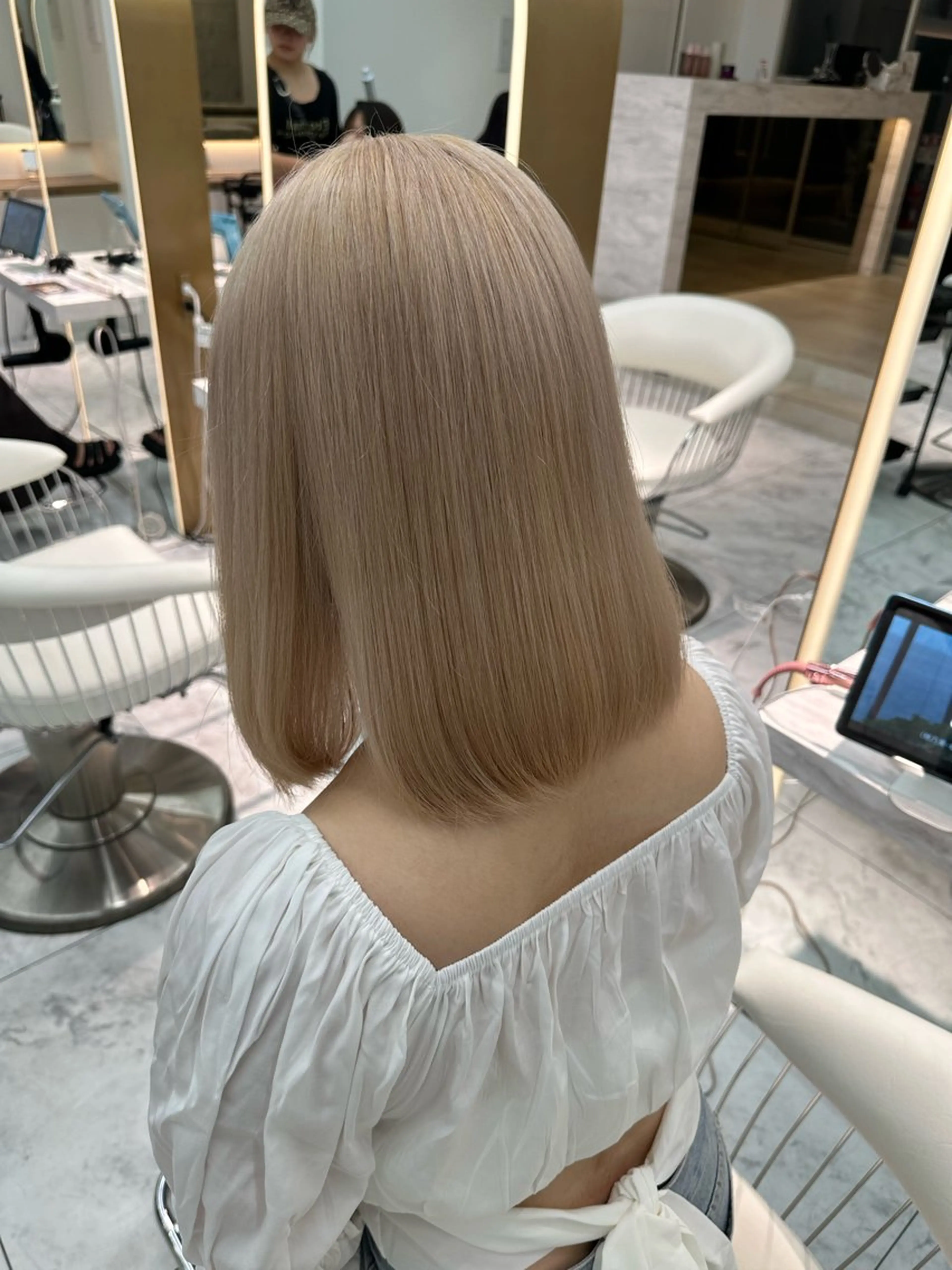 セミロング カラー カット ヘアカラー トリートメント 🍒楓🍒北九州1 艶カラー作る人🎨のヘアスタイル
