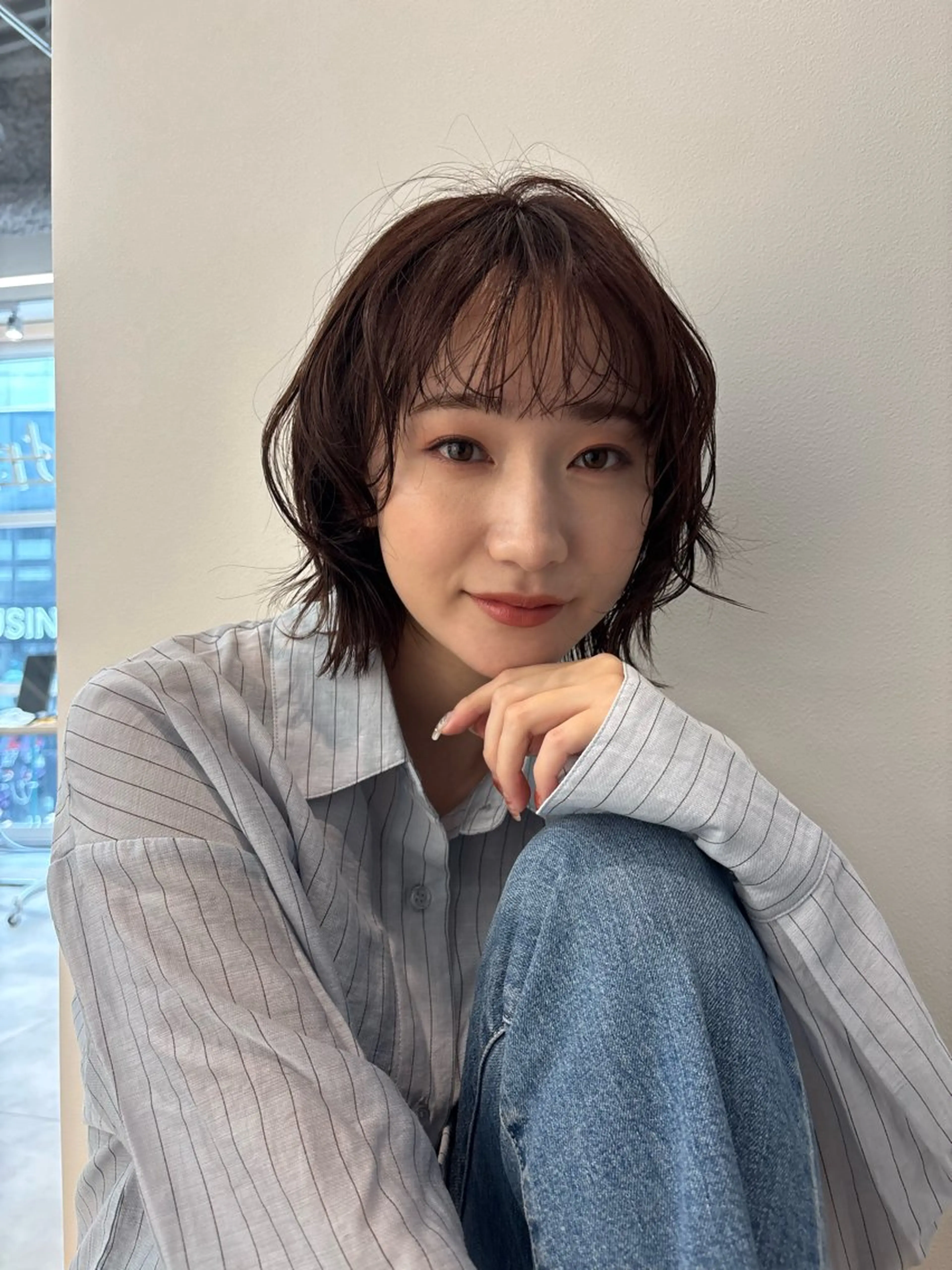 ショート トリートメント unam透明感カラー 🍀_そら🪽のヘアスタイル