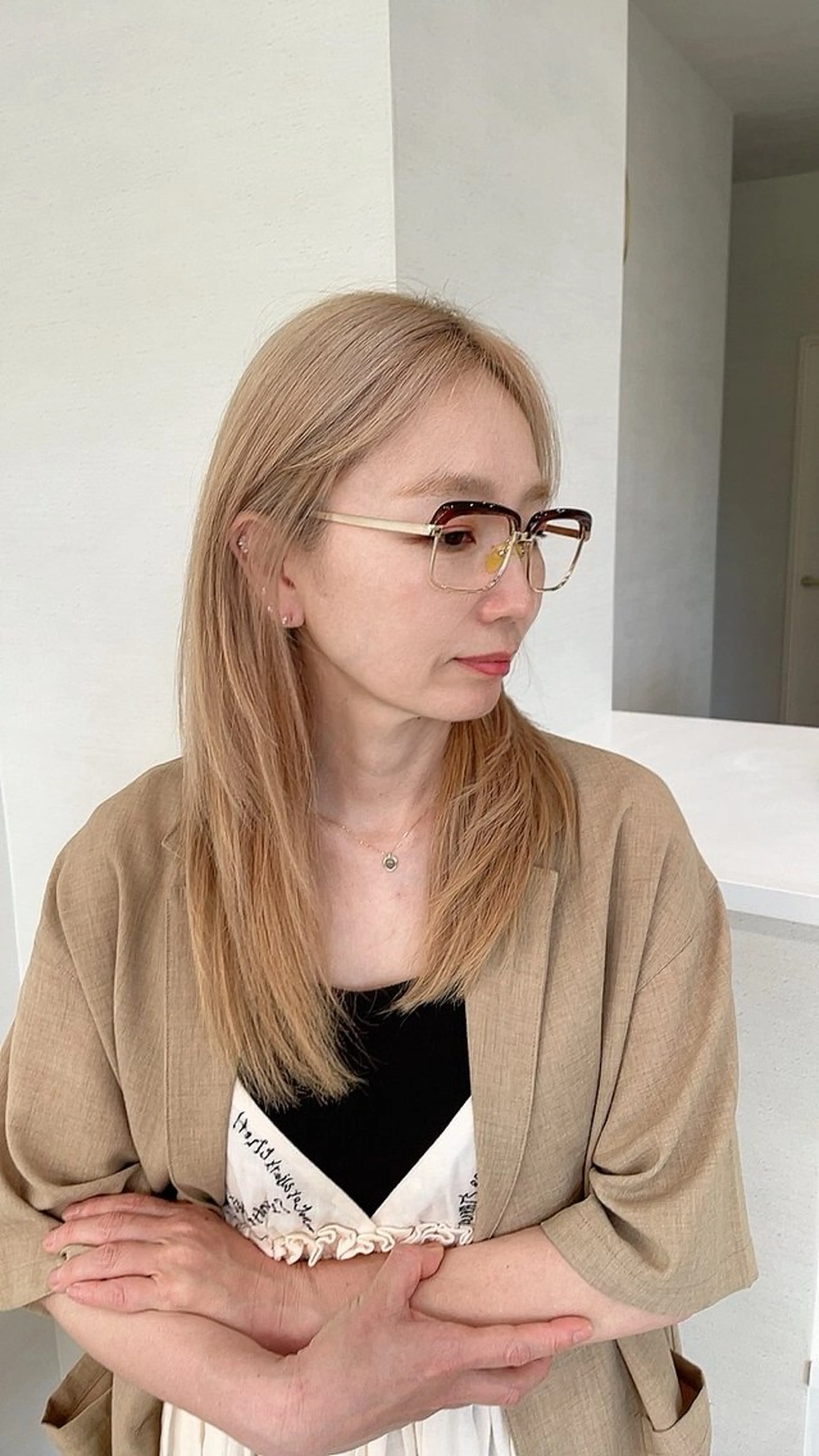 ロング レイヤーカット トリートメント カット mono.所属・南茨/ヘッドスパ /カット/momoのヘアスタイル