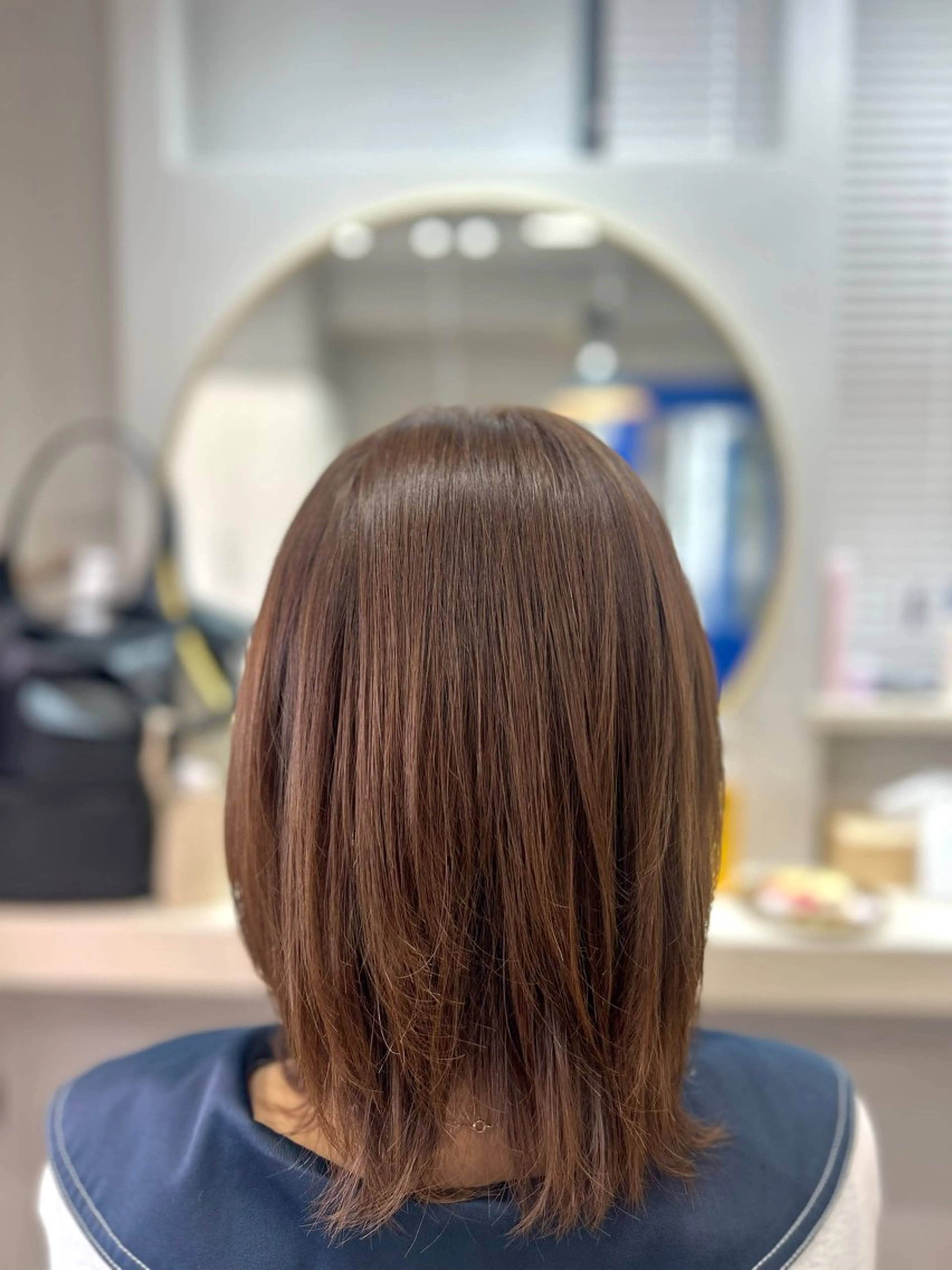 セミロング レイヤーカット カット トリートメント 池田 太一のヘアスタイル