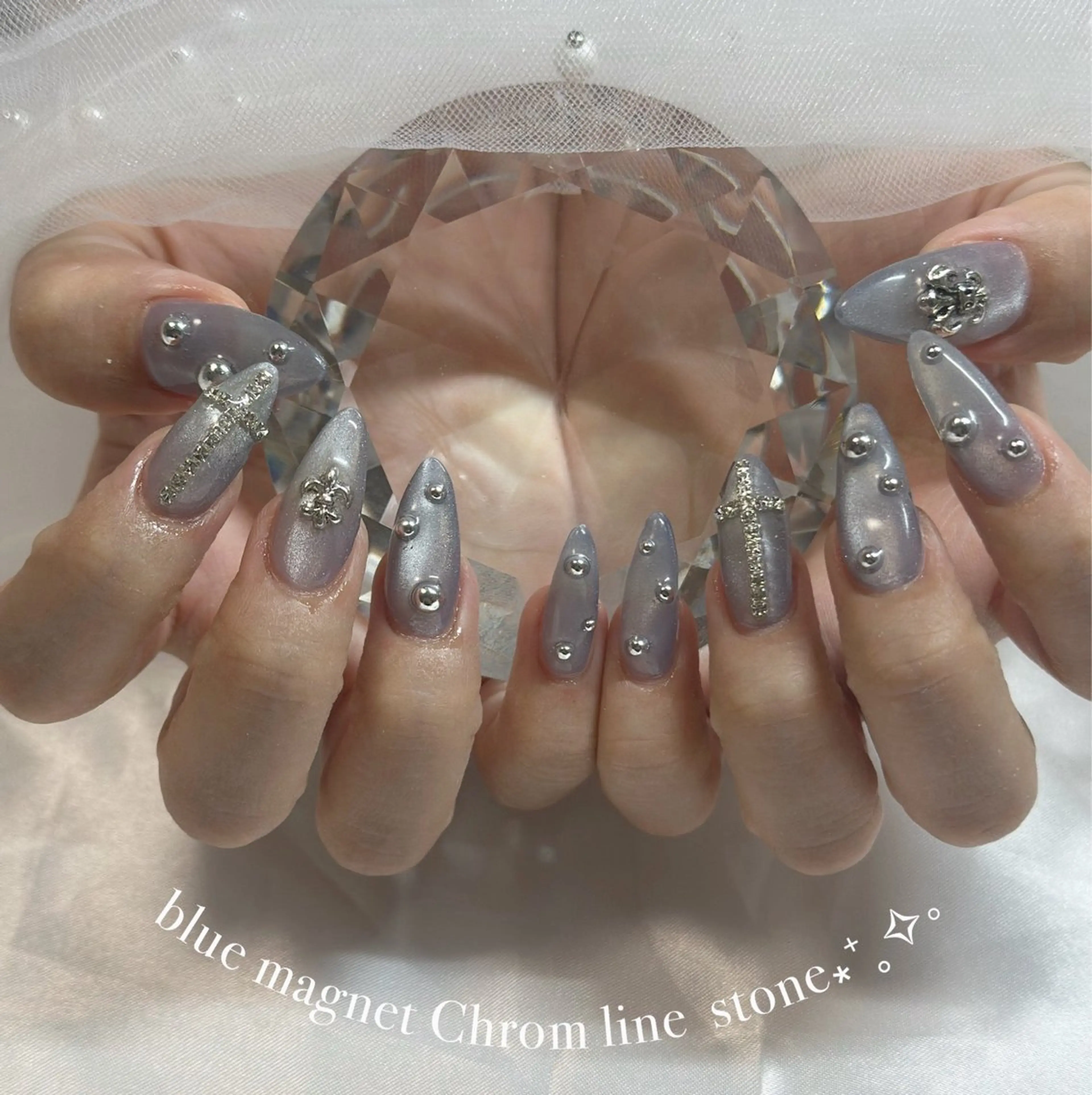 ネイル マグネットネイル ハンドネイル no.U nailsのネイルデザイン
