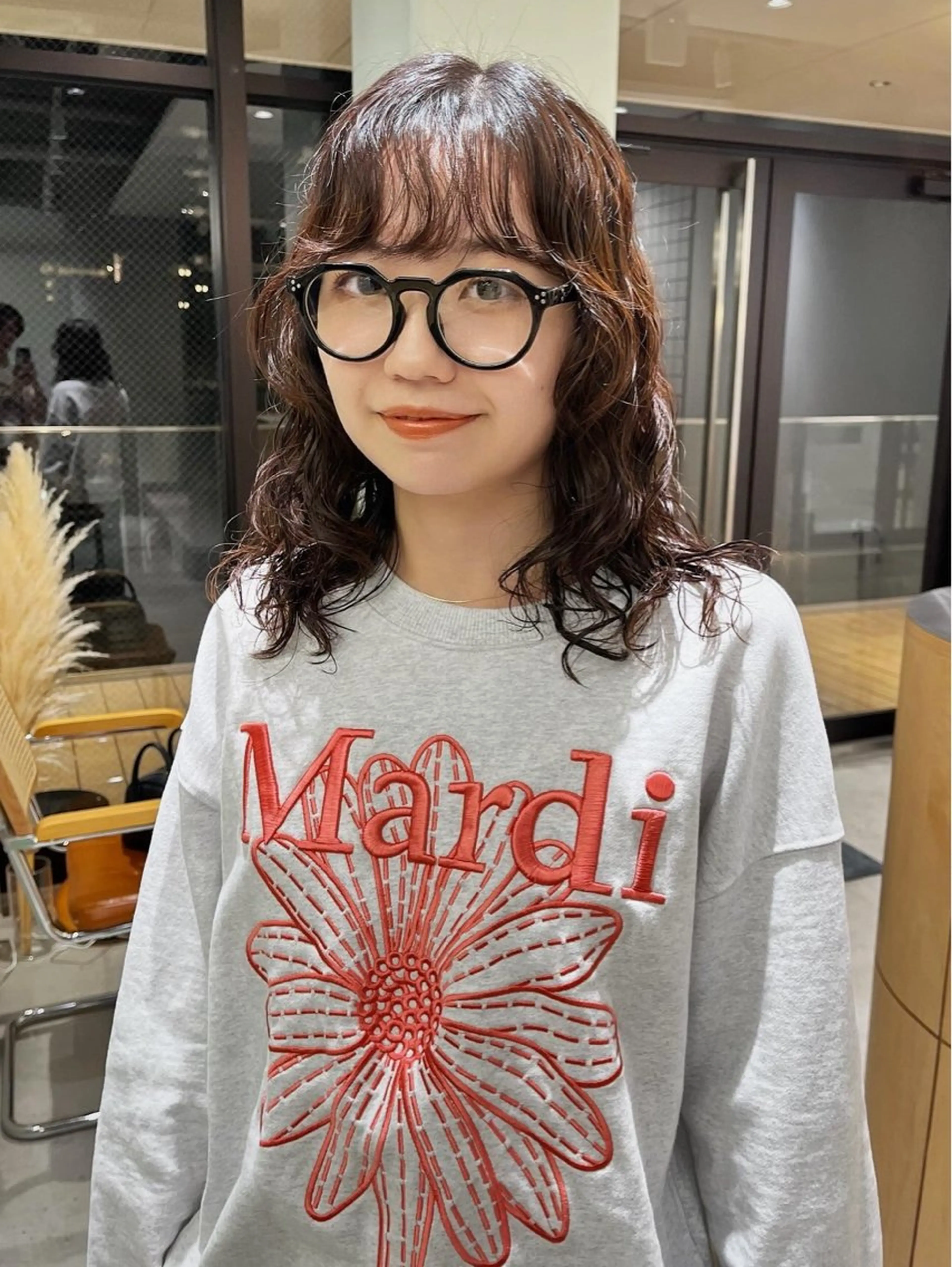 セミロング パーマ セミロングパーマ レイヤーカット カット パーマ 原宿パーマ kazuのヘアスタイル