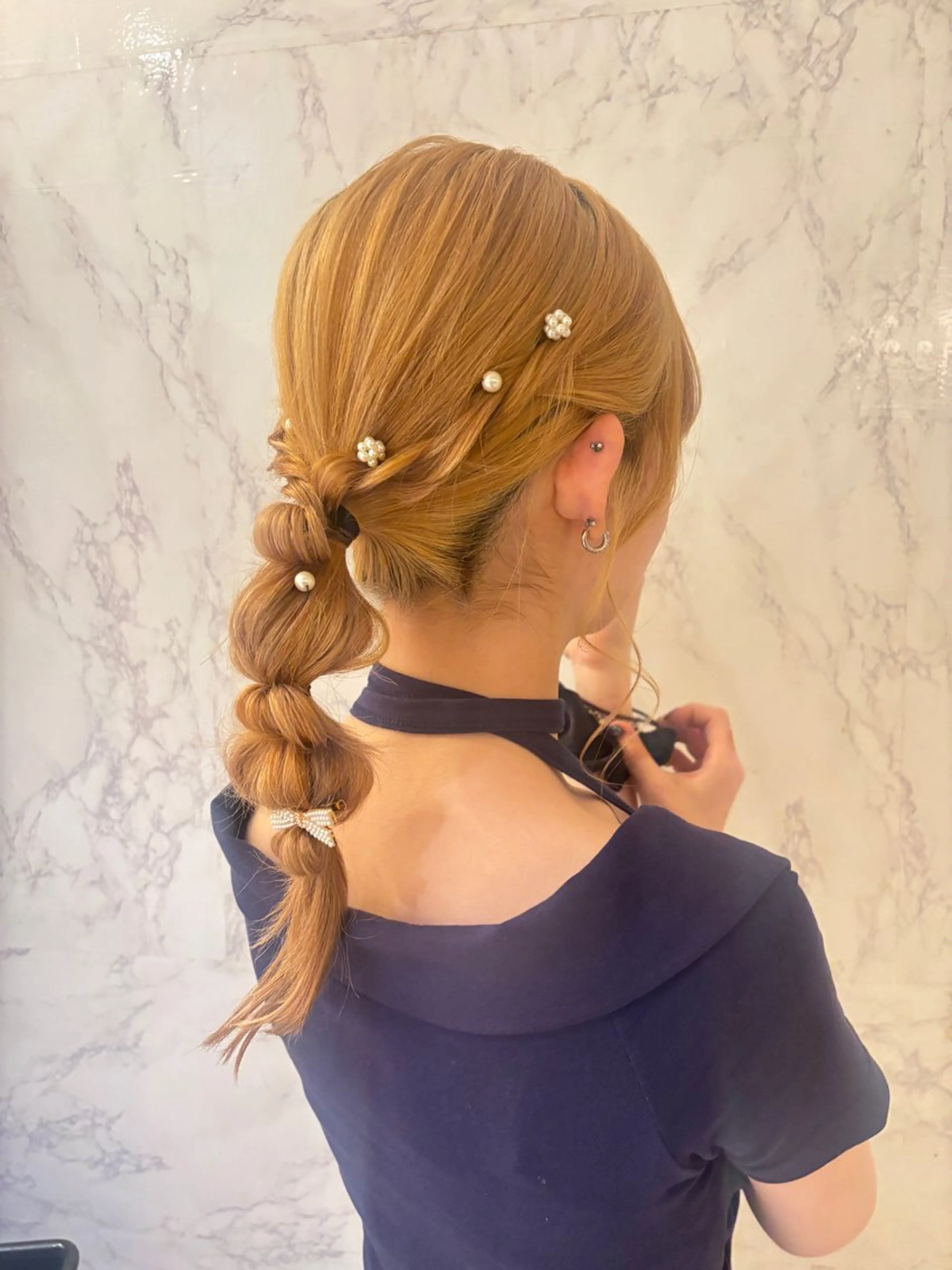 ヘアセット🩵の写真