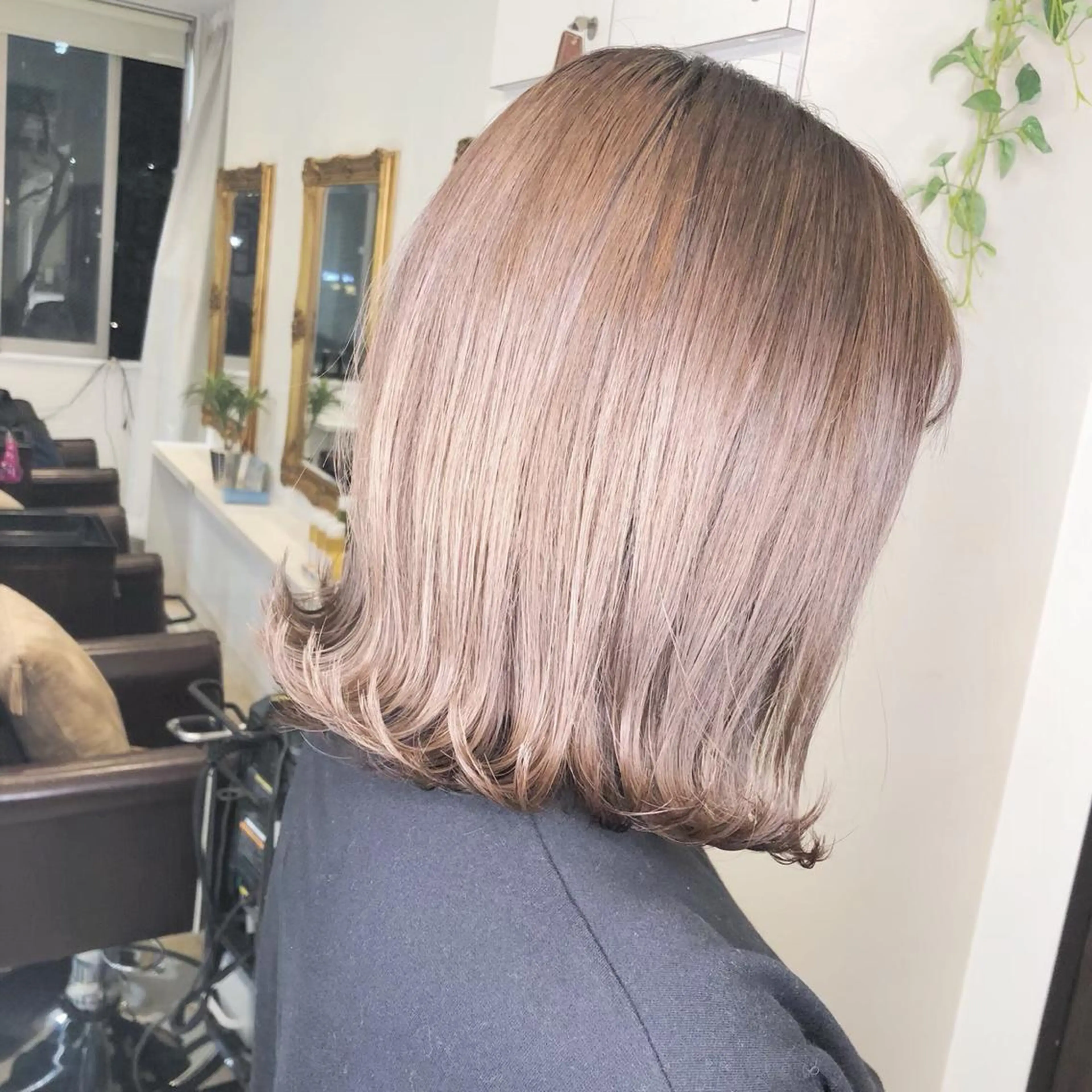 ミディアム カラー ヘアアレンジ ヘアカラー トリートメント 🦋韓国ヘア 坂本 菜摘🦋のヘアスタイル