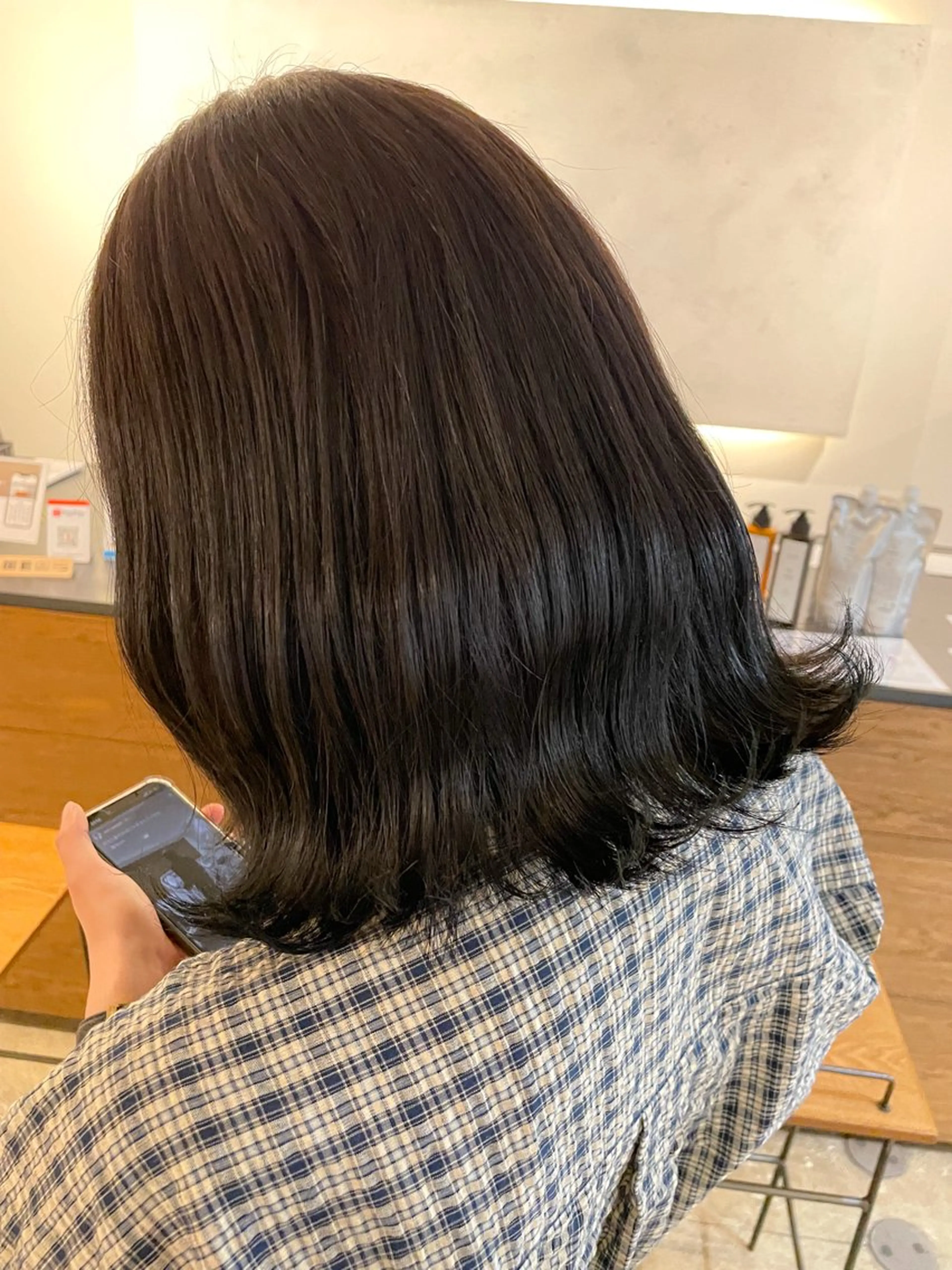 セミロング カット トリートメント 宮原 愛果のヘアスタイル