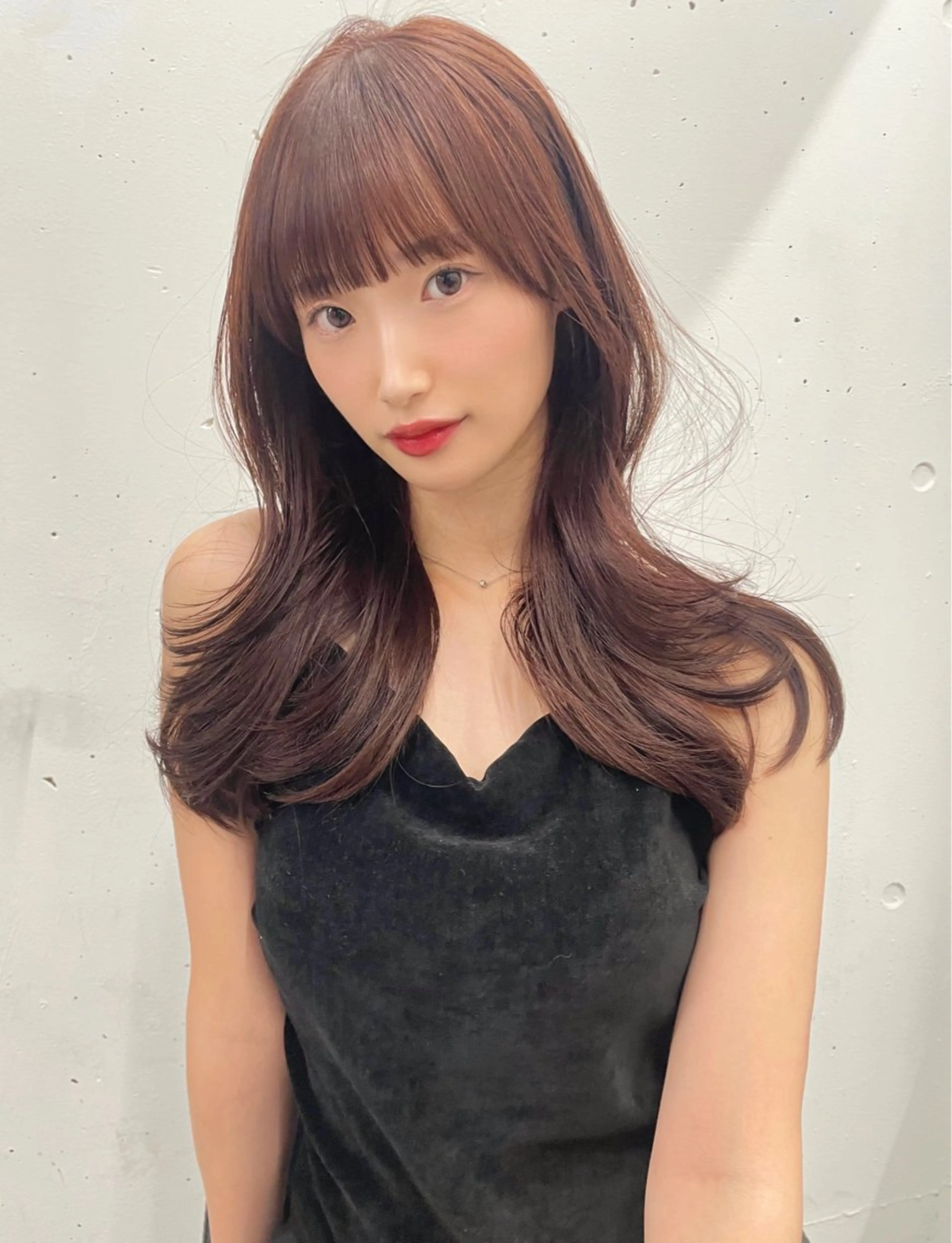 セミロング カット ヘアカラー ショート/レイヤー カット/ミサキ💐のヘアスタイル