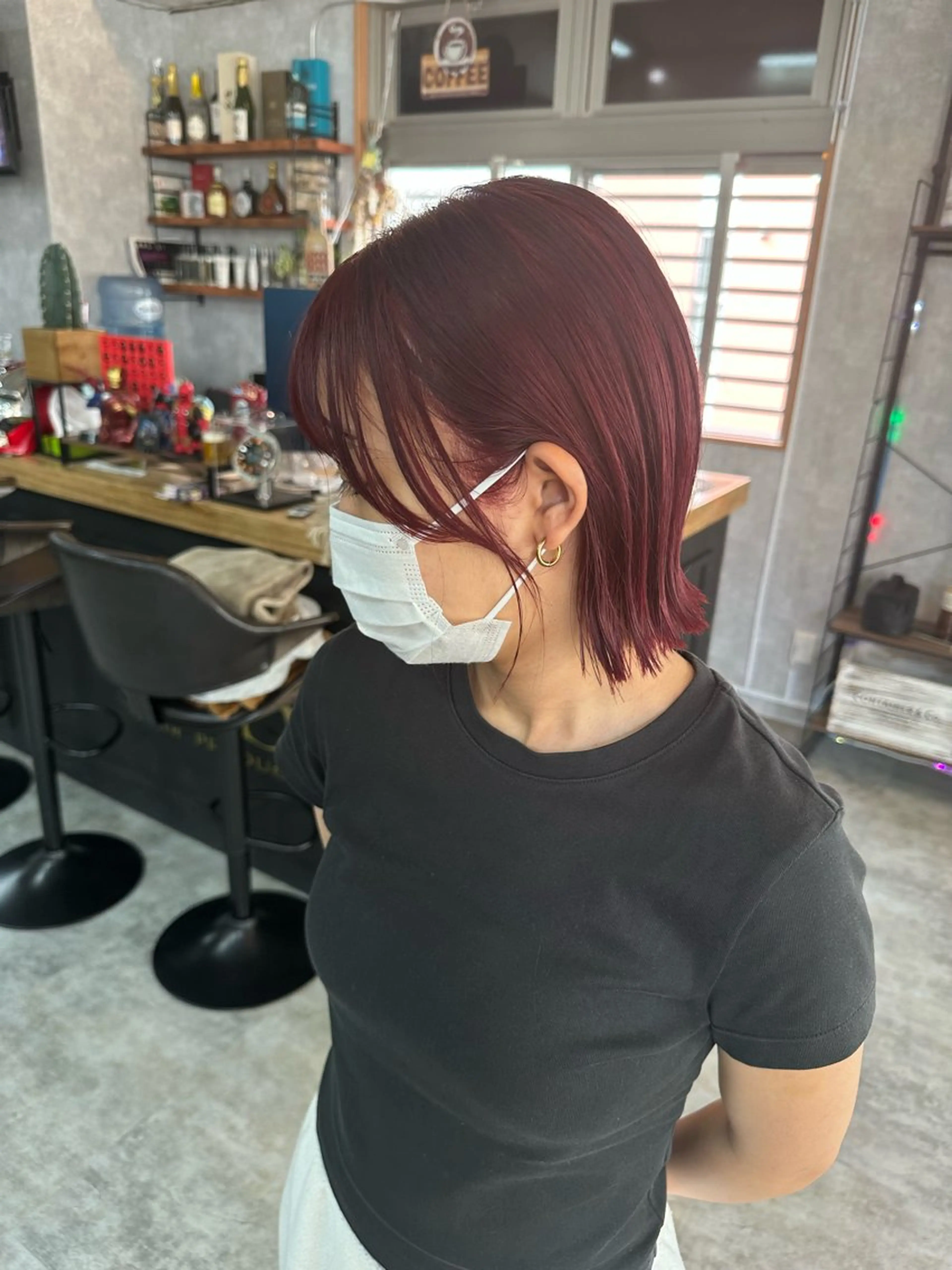ショート 切りっぱなしボブ ショートボブ ハンサムショート 丸みショート ボブ カット ヘアカラー トリートメント C’LD hair  produce /シールドヘア所属・モテ髪/ボブ/ショー ト/アダチフウトのヘアスタイル