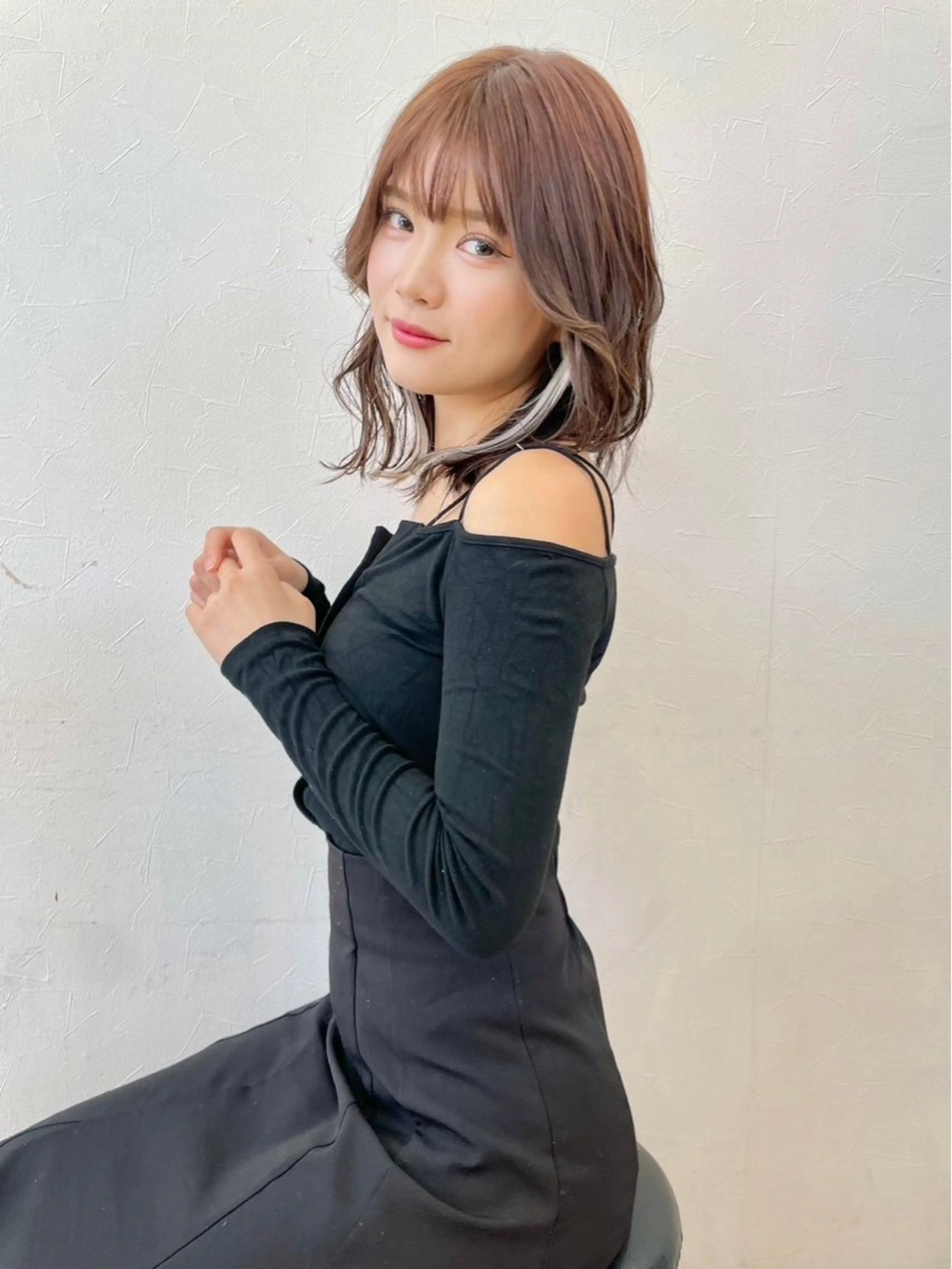 ミディアム カラー ミユル/ ブリーチカラー🎀✨のヘアスタイル