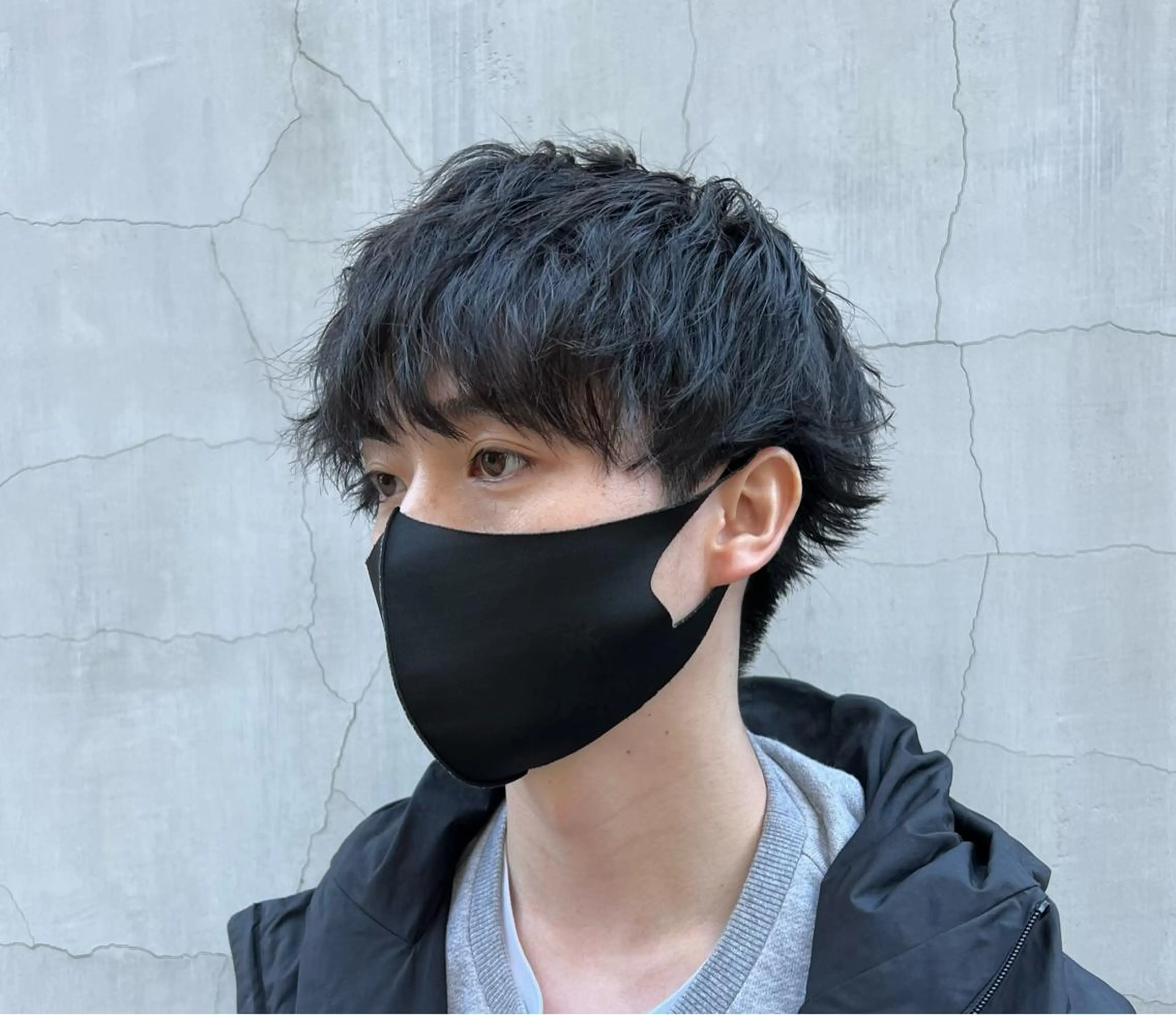 ミディアム パーマ メンズ カット パーマ ally hairsalon所属・Emi .のヘアスタイル
