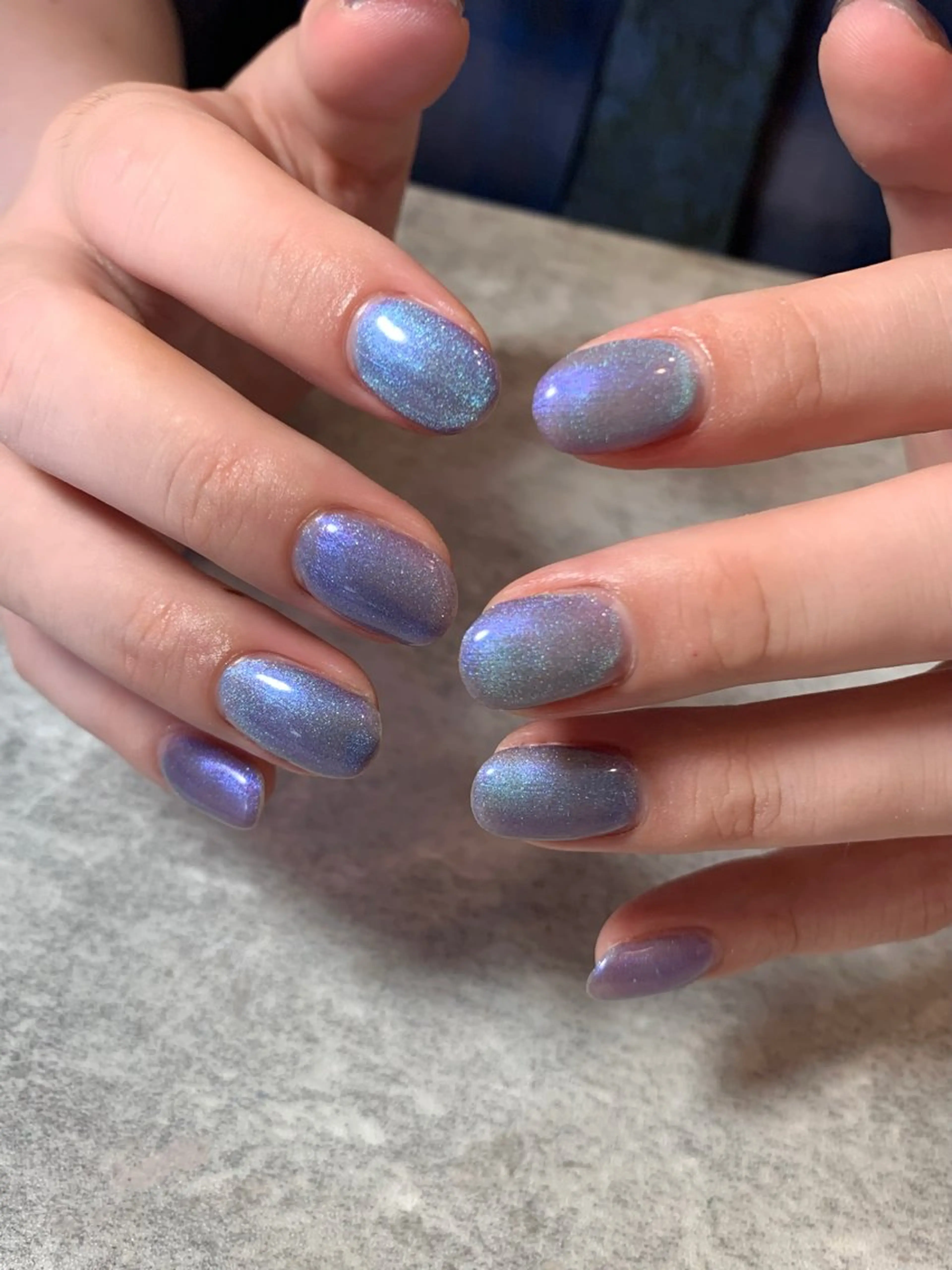 ネイル マグネットネイル マグネットワンカラー メンズネイル ワンカラーネイル ANEMONA NIHOのネイルデザイン