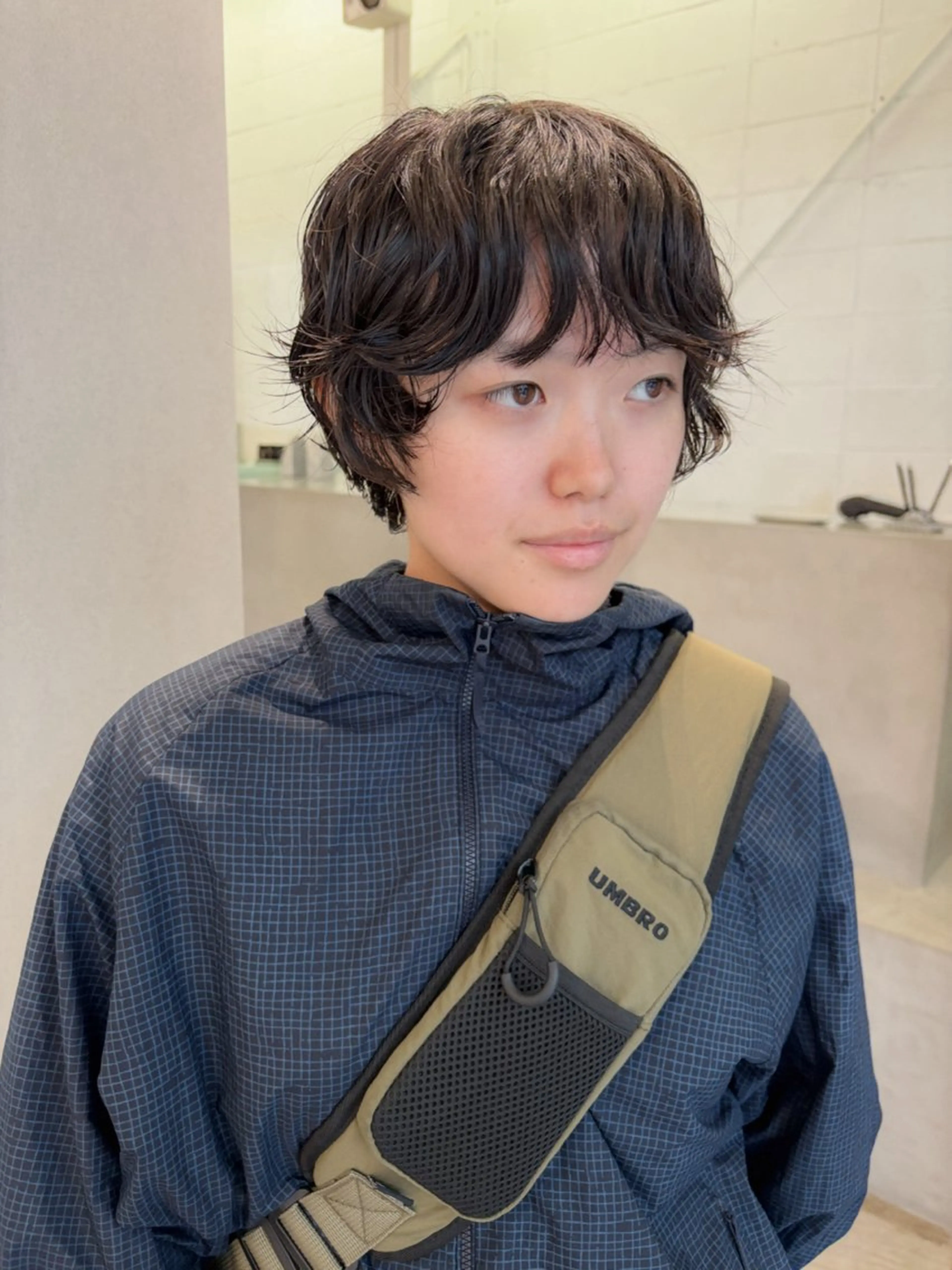 ショート パーマ 顔周りカット ショートヘア カット CACHÉ HORIE所属・CACHÉ わっちょのヘアスタイル