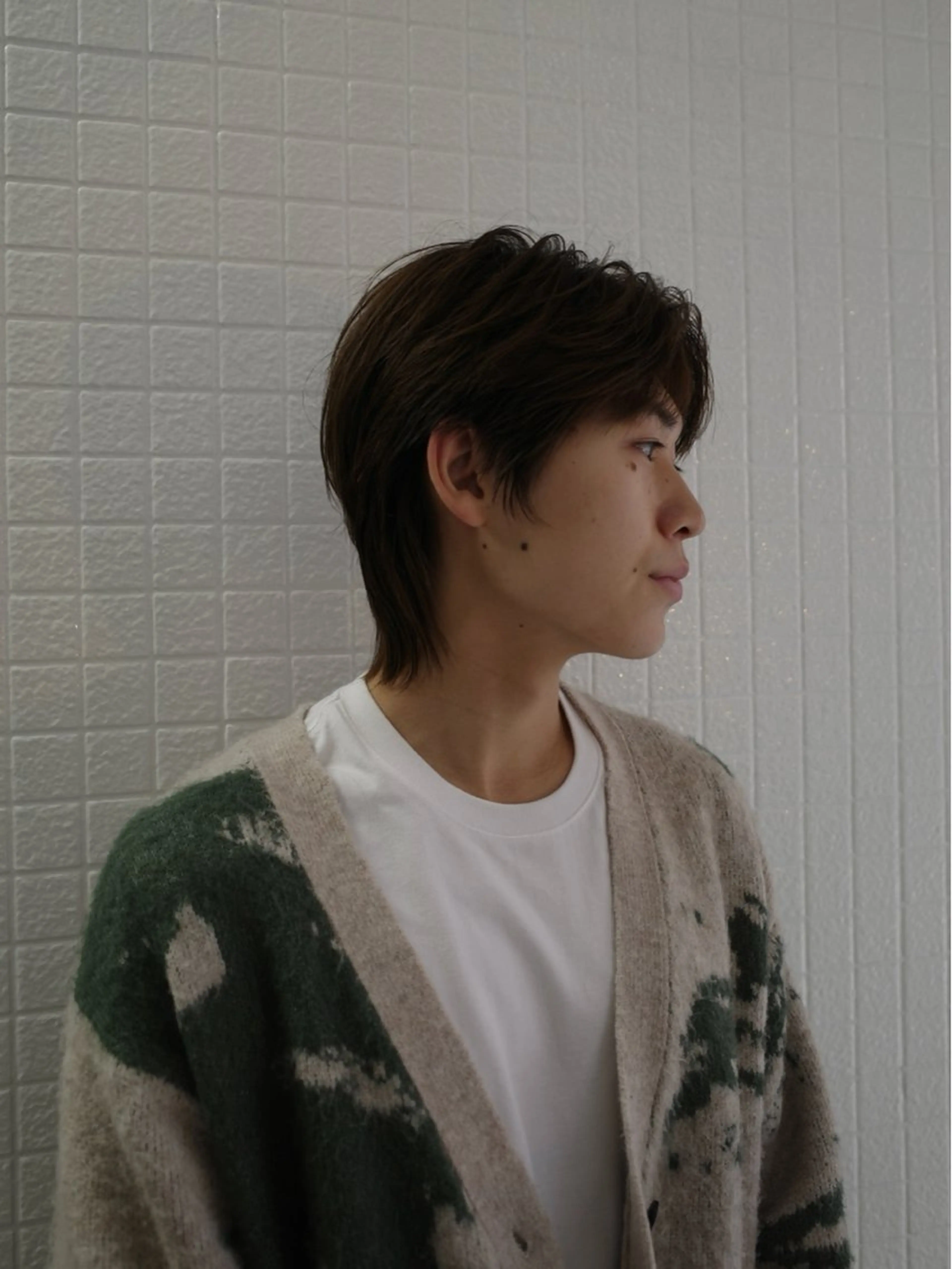 カラー メンズ センターパート メンズウルフカット ウルフカット カット ヘアカラー トリートメント DX所属・✨メンズスタイル✨ Daiのヘアスタイル