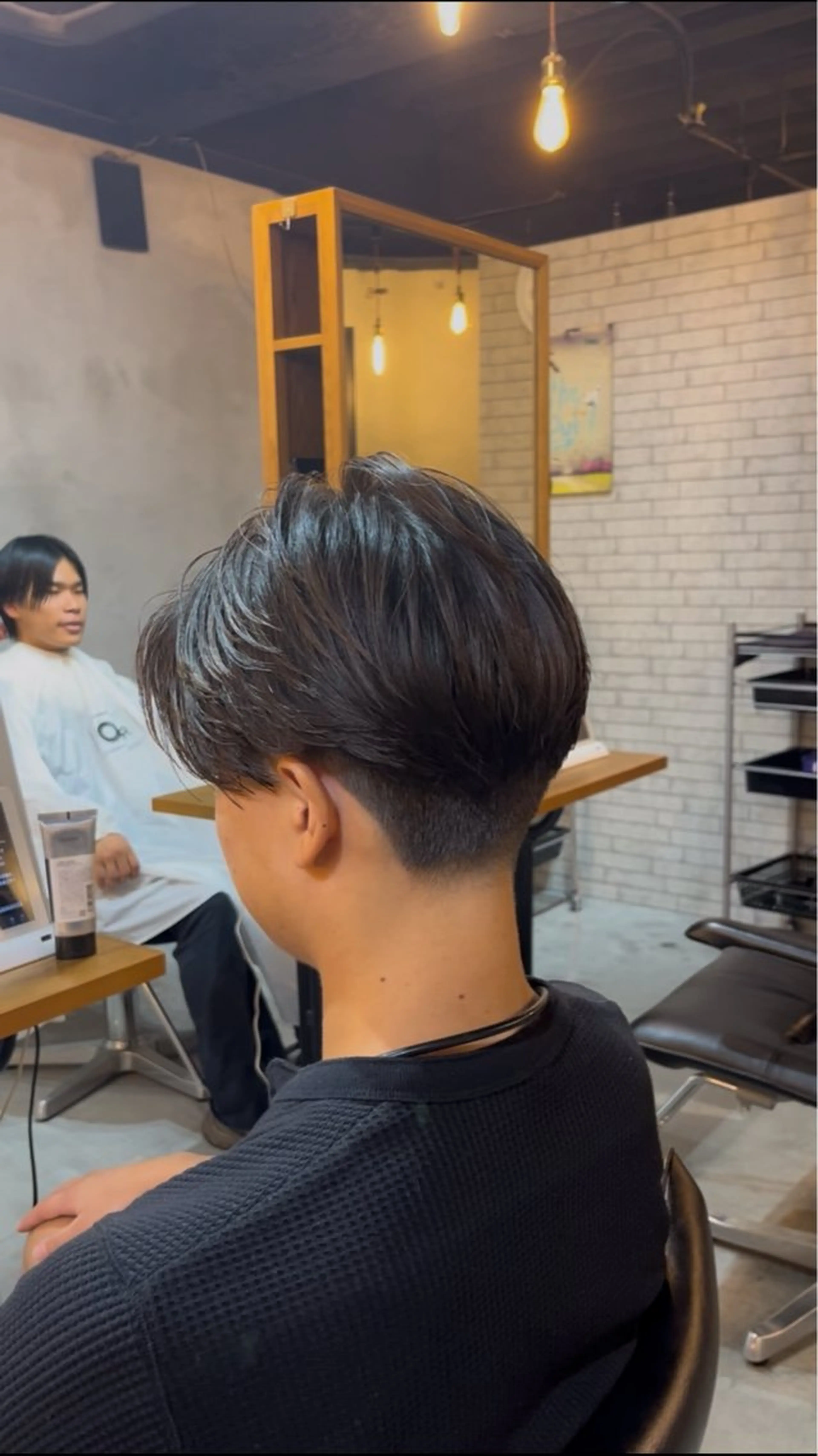 ミディアム メンズ センターパート カット 🇺🇸外国人風ヘア 💈N.Yuto💈のヘアスタイル