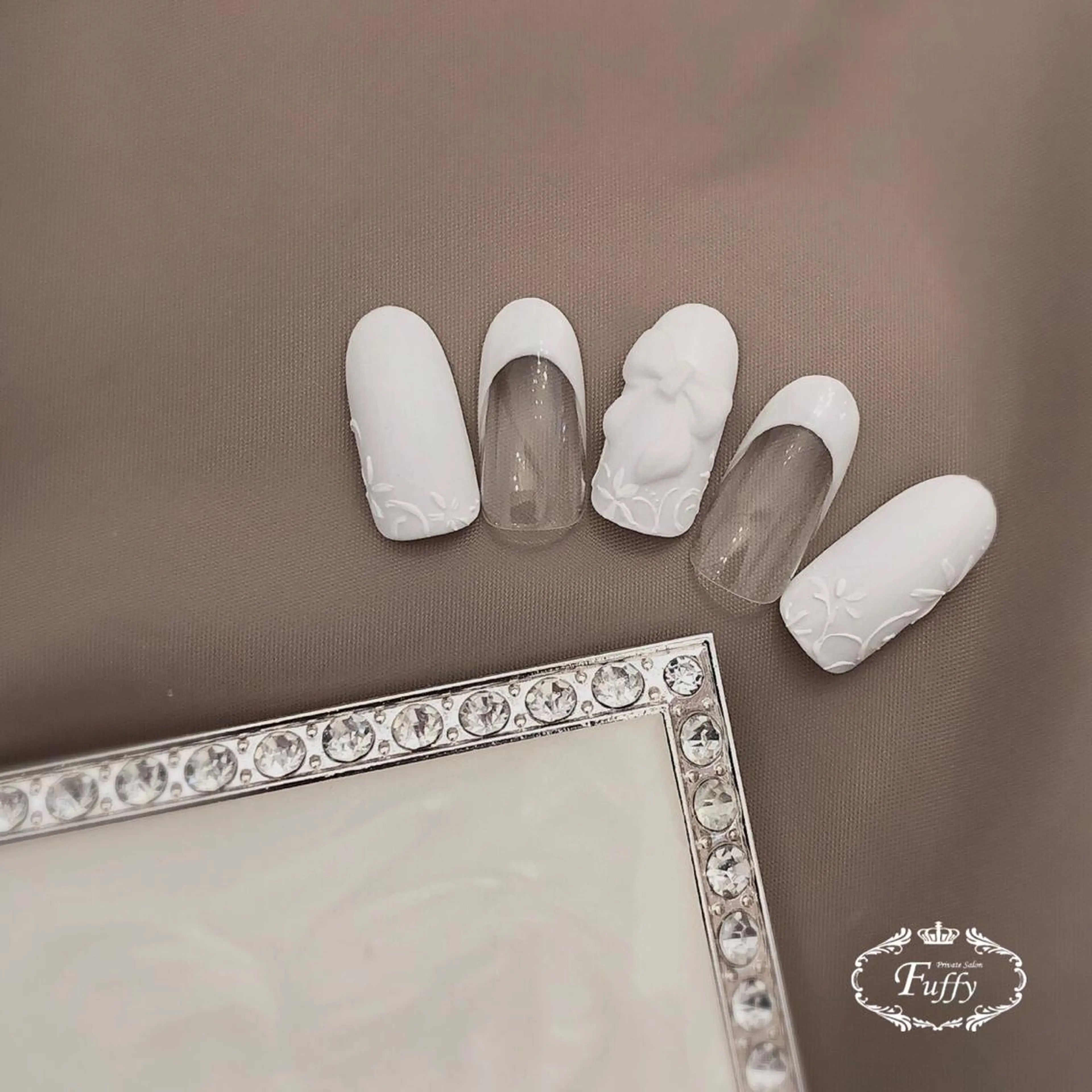 ネイル リボン ハンドネイル Fuffy所属・フーフィー Fuffyのネイルデザイン