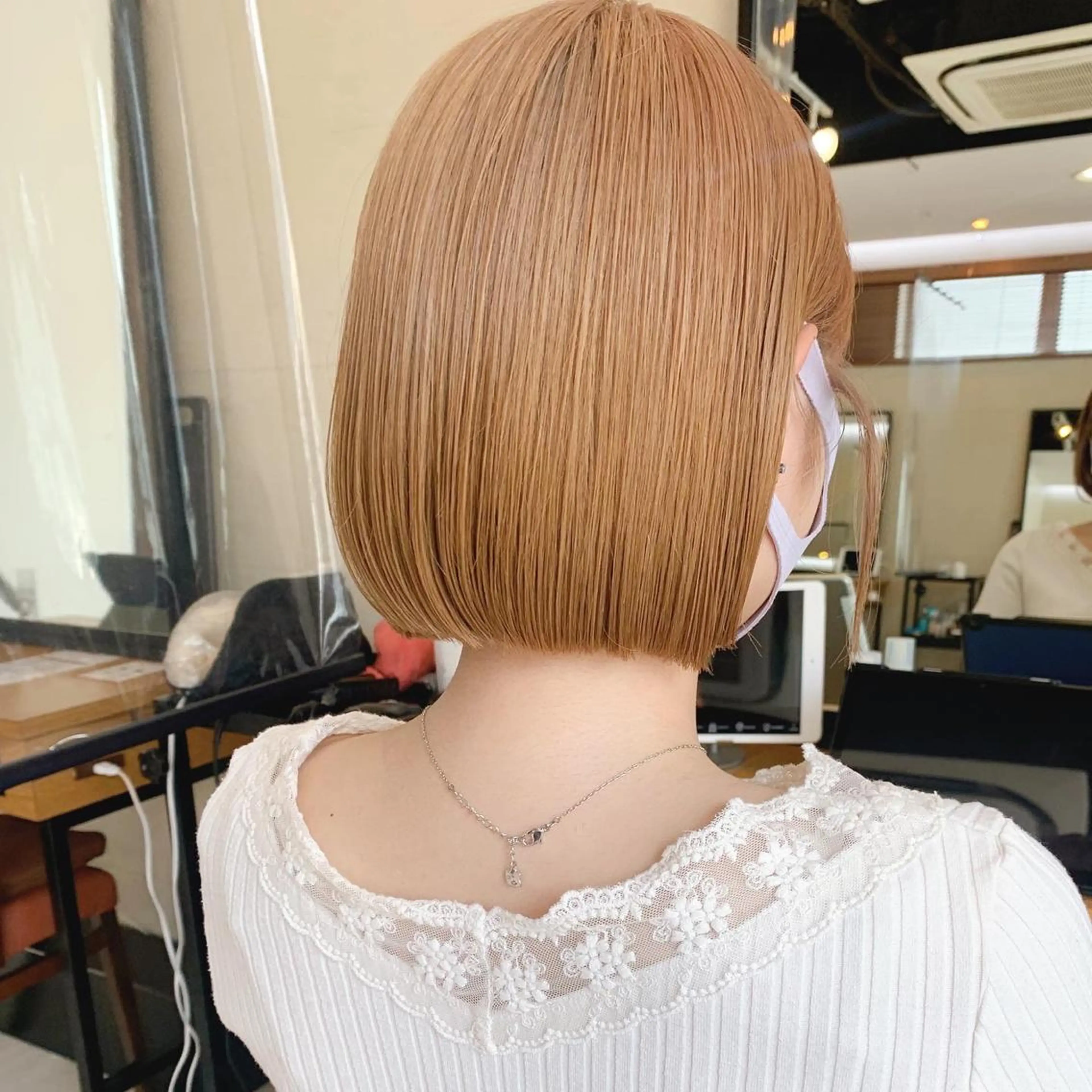 ミディアム カラー 🌱小顔ヘア/ボブ ミディアム/双葉🌱のヘアスタイル