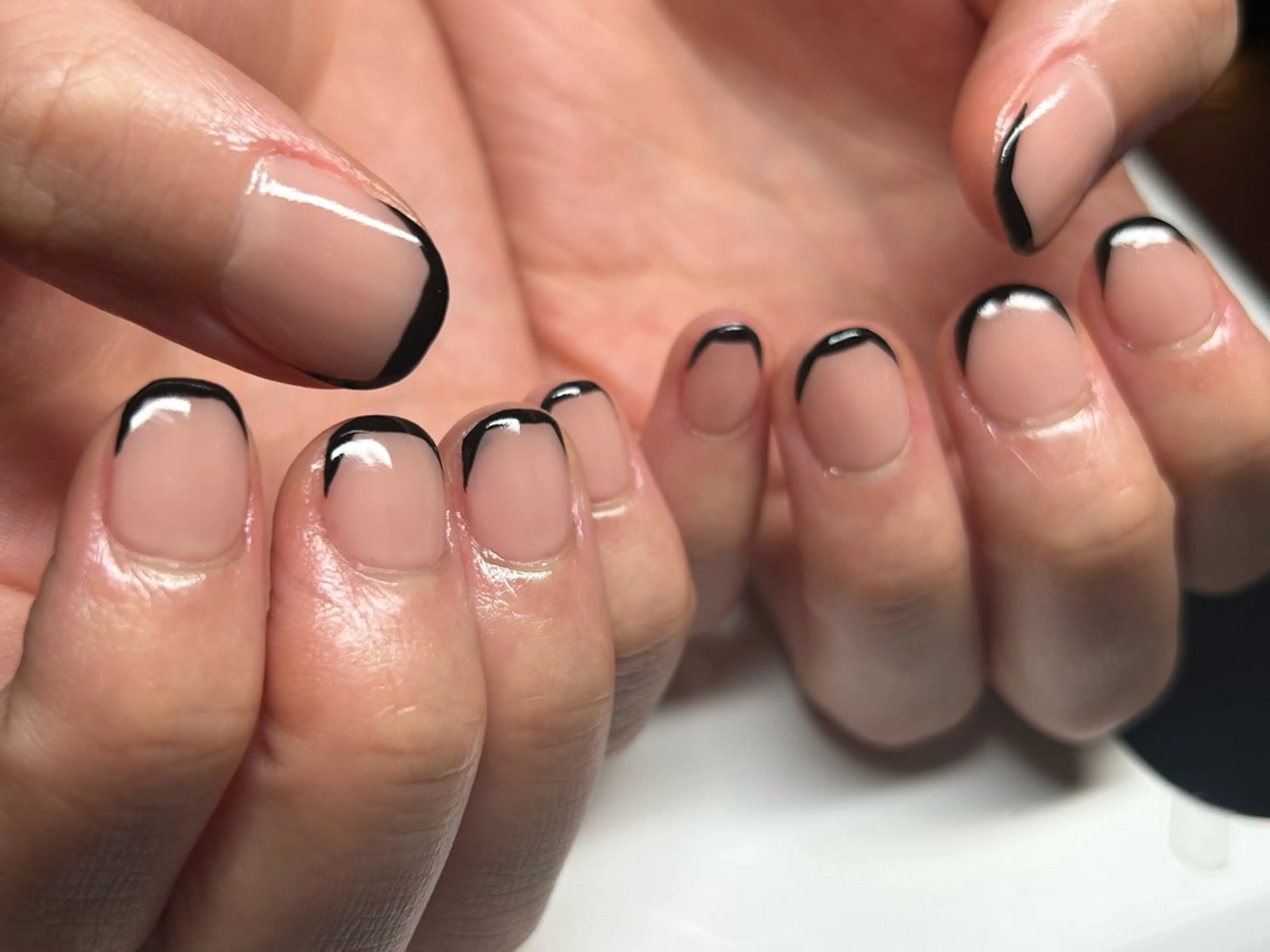 ネイル フレンチネイル ハンドネイル Bar CLAN -Nail-所属・AMUCI NAIL Shihomiのネイルデザイン