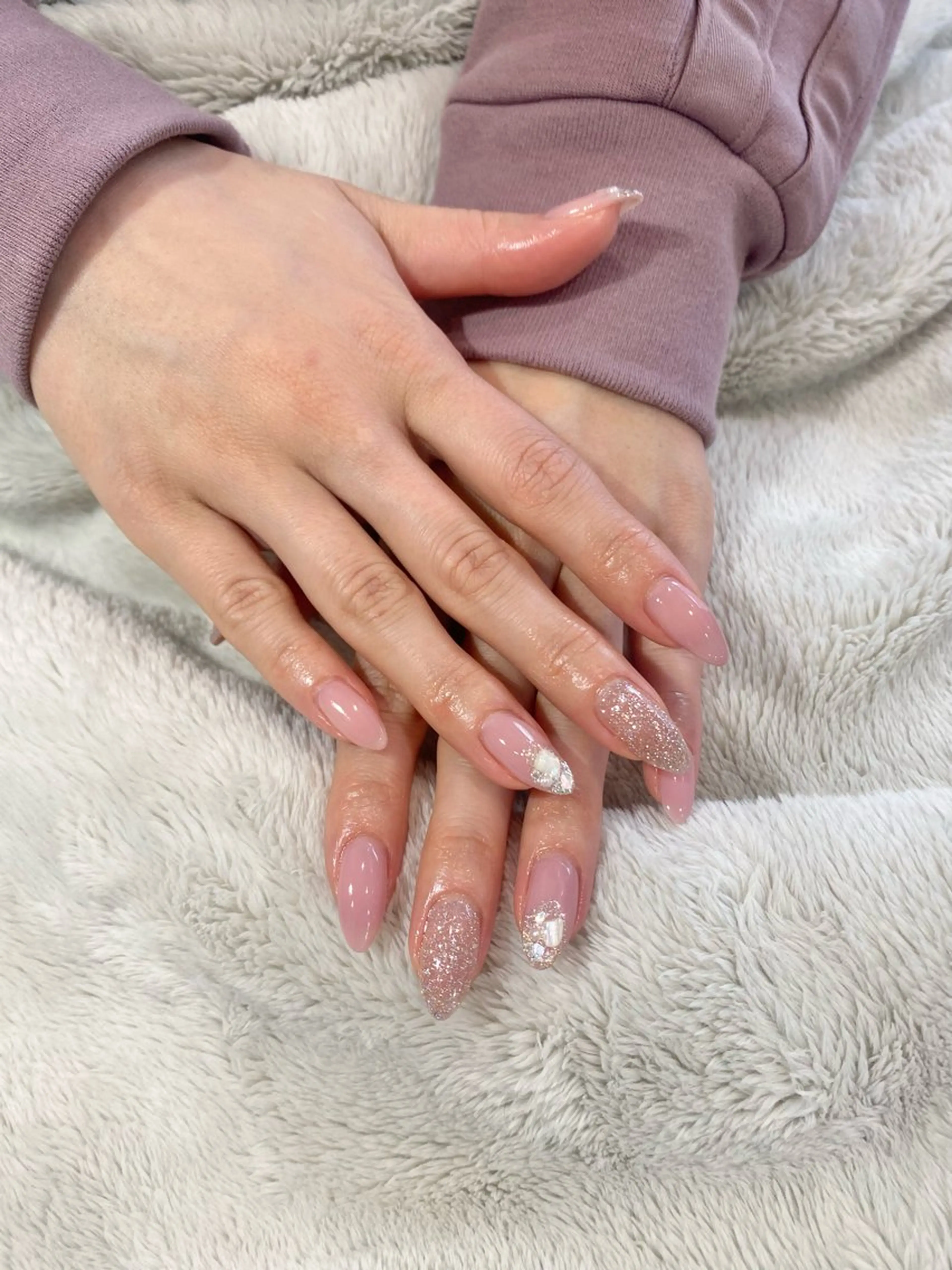 ネイル ハンドネイル ニュアンス / 鉱物 natsukiのネイルデザイン