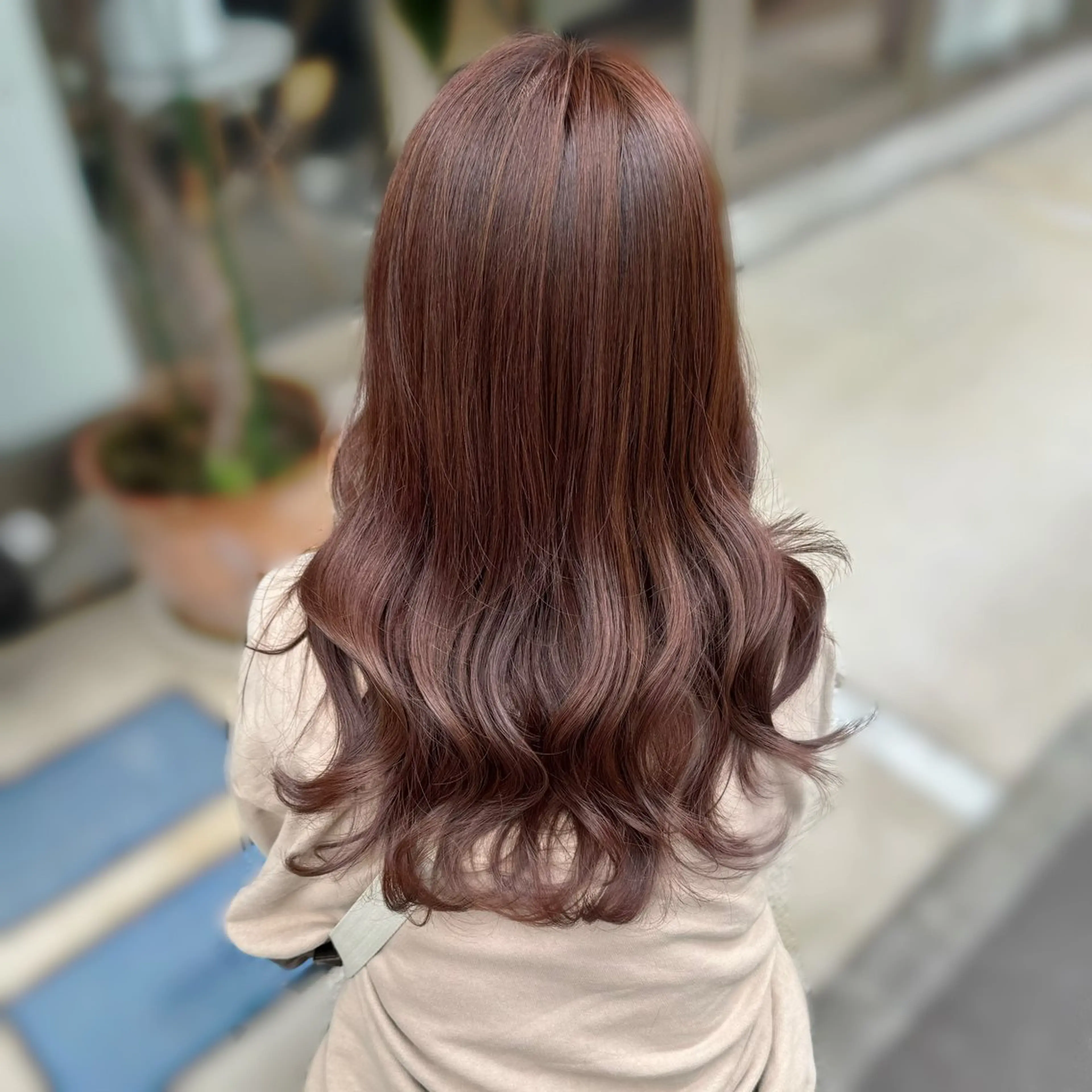 セミロング カラー カット ヘアカラー トリートメント kana ブリーチなしカラー✨のヘアスタイル