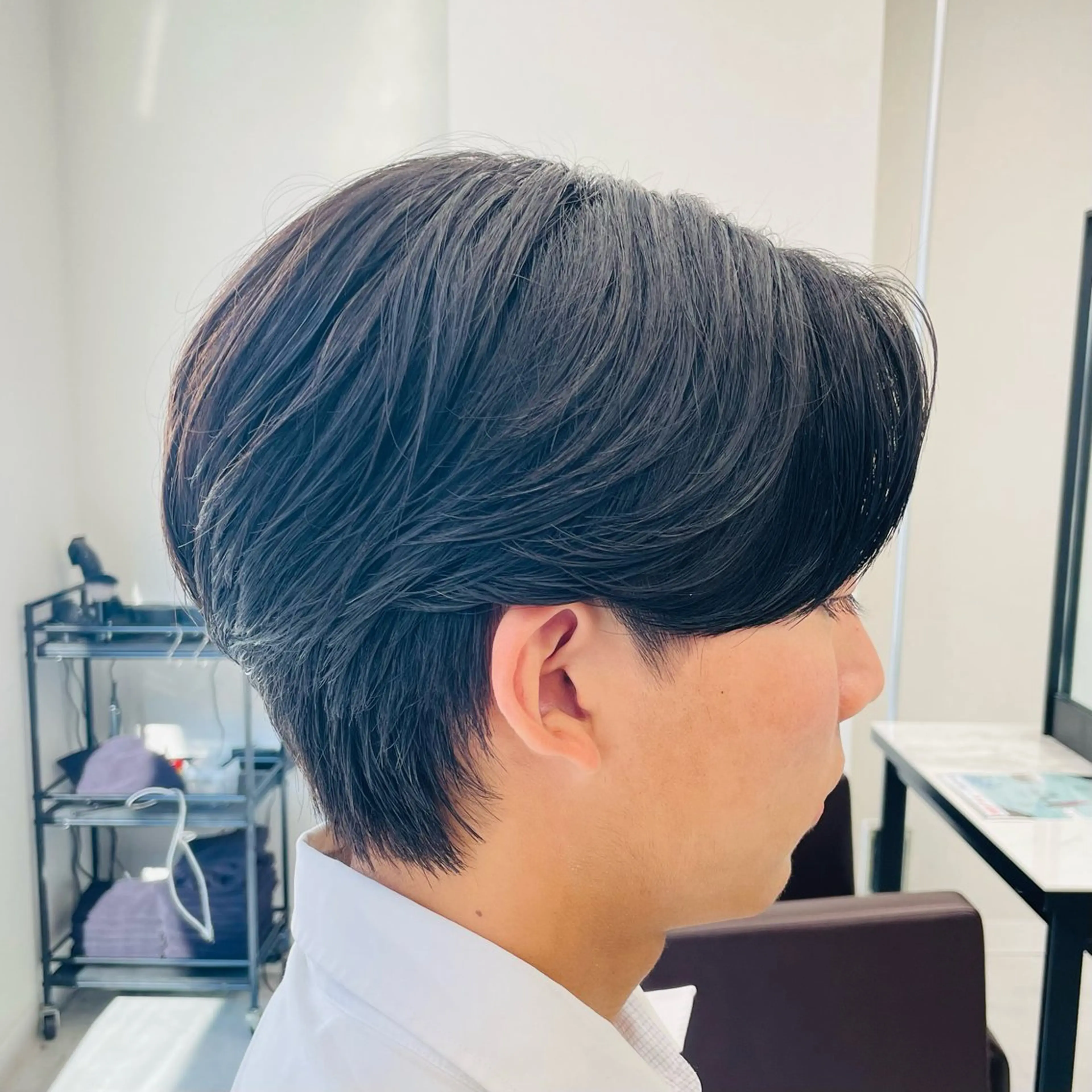 ミディアム パーマ メンズ メンズカット特化✂︎ SHINGO 本厚木のヘアスタイル