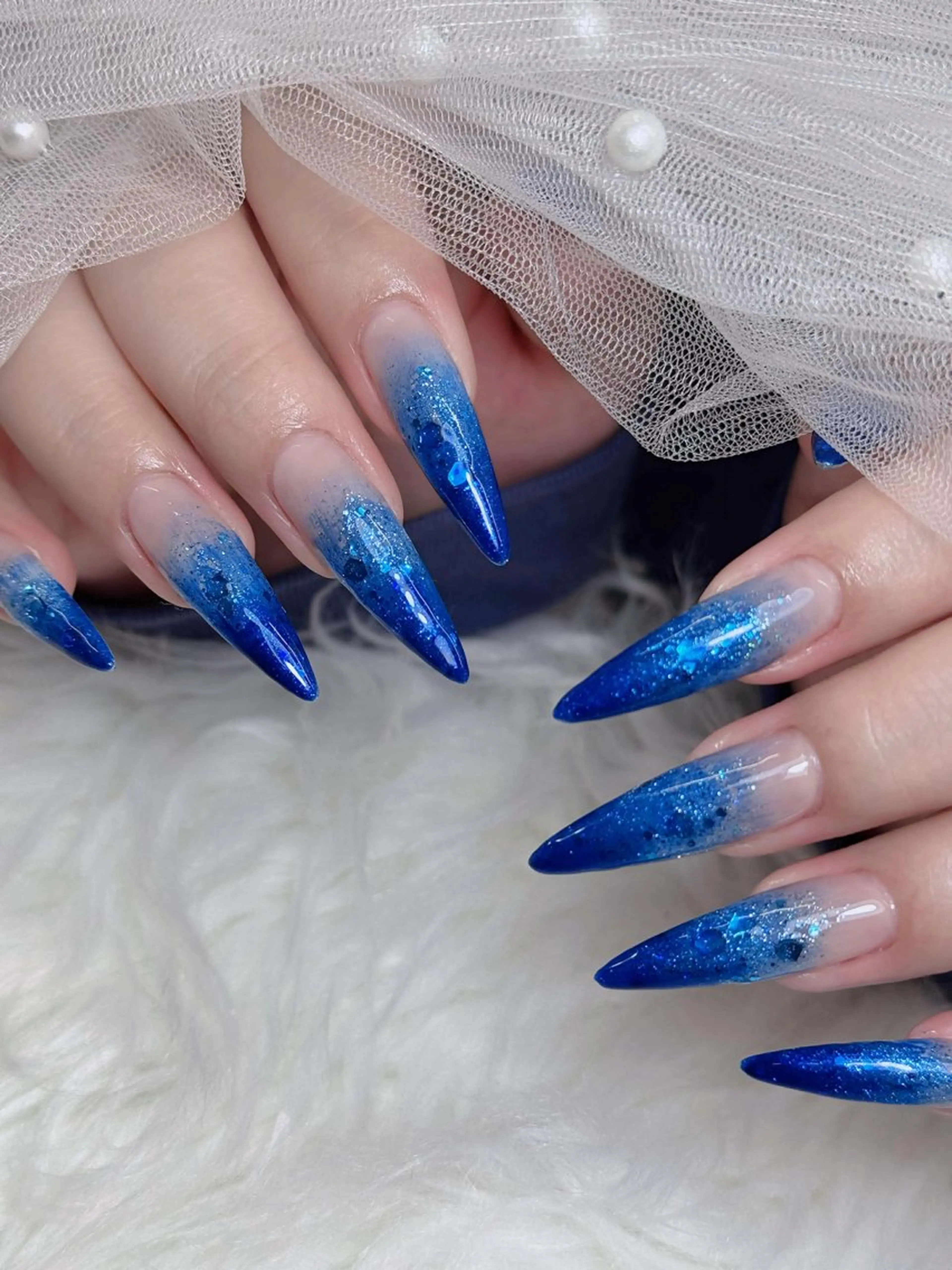 ネイル オーロラネイル チークネイル フットネイル フレンチネイル 韓国ネイル ハンドネイル Lumi Nailのネイルデザイン