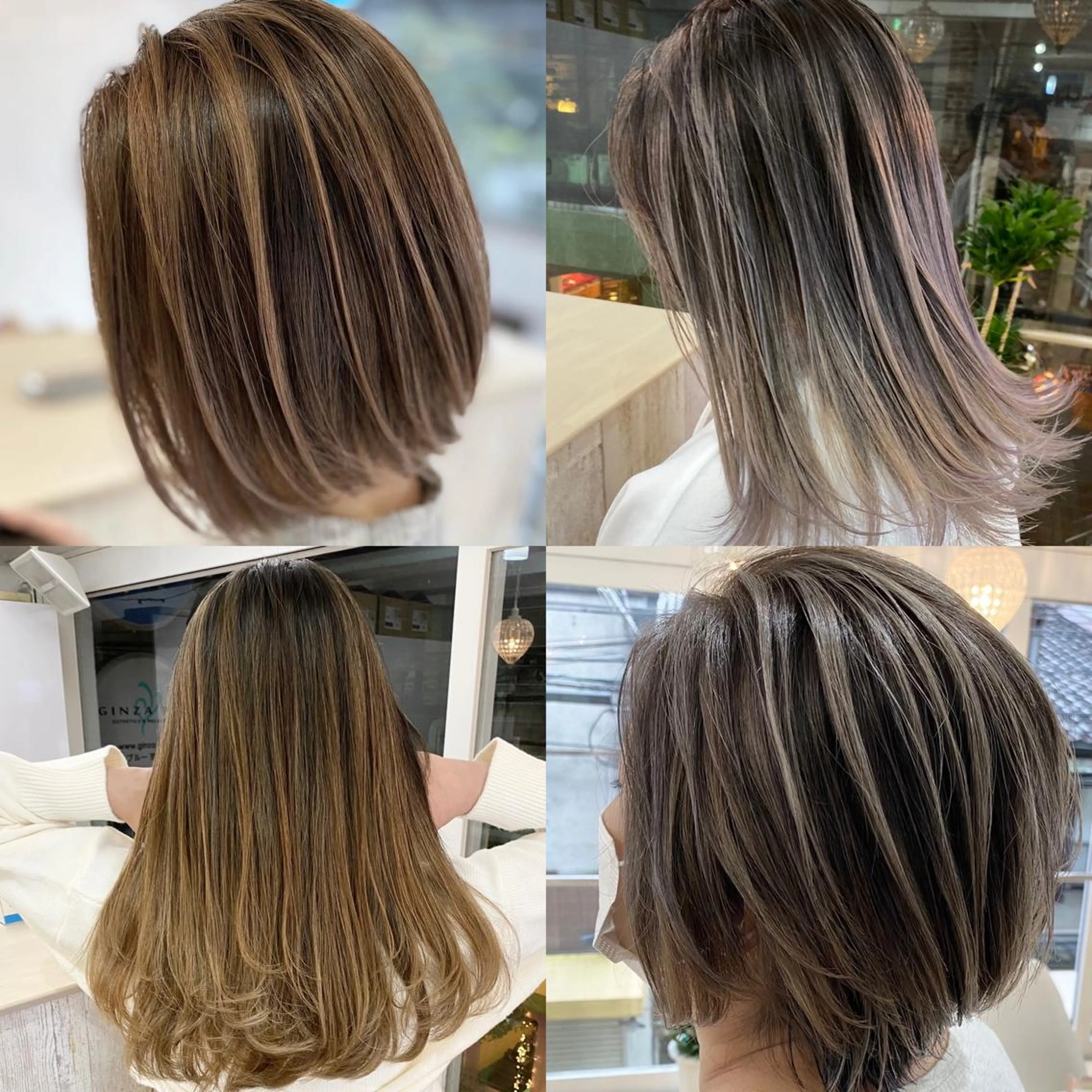 セミロング カラー ヘアアレンジ ヘアカラー トリートメント 久米 治仁のヘアスタイル