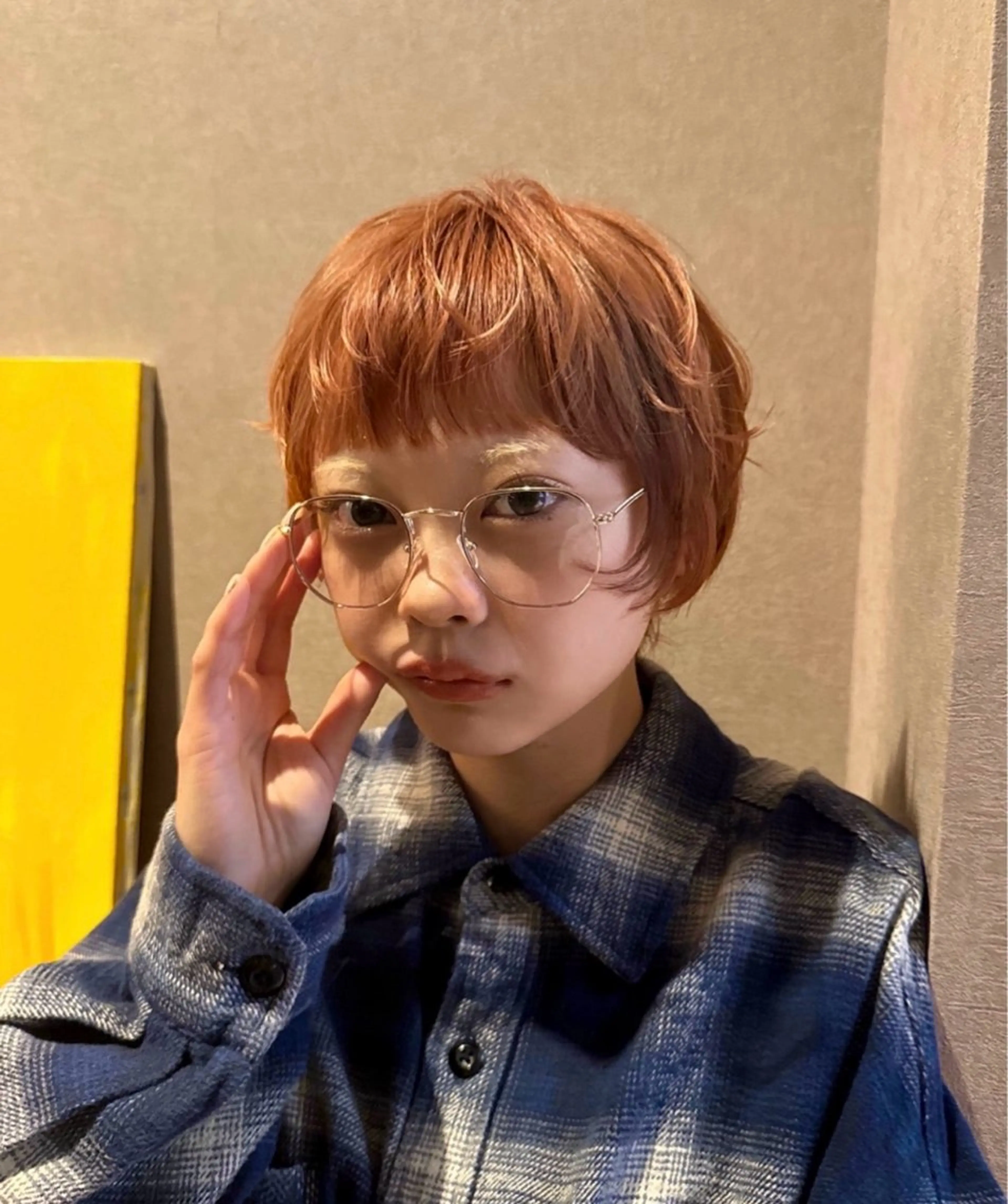 ショート カラー ダブルカラー/暖色/ オレンジ🍊ゆーなのヘアスタイル