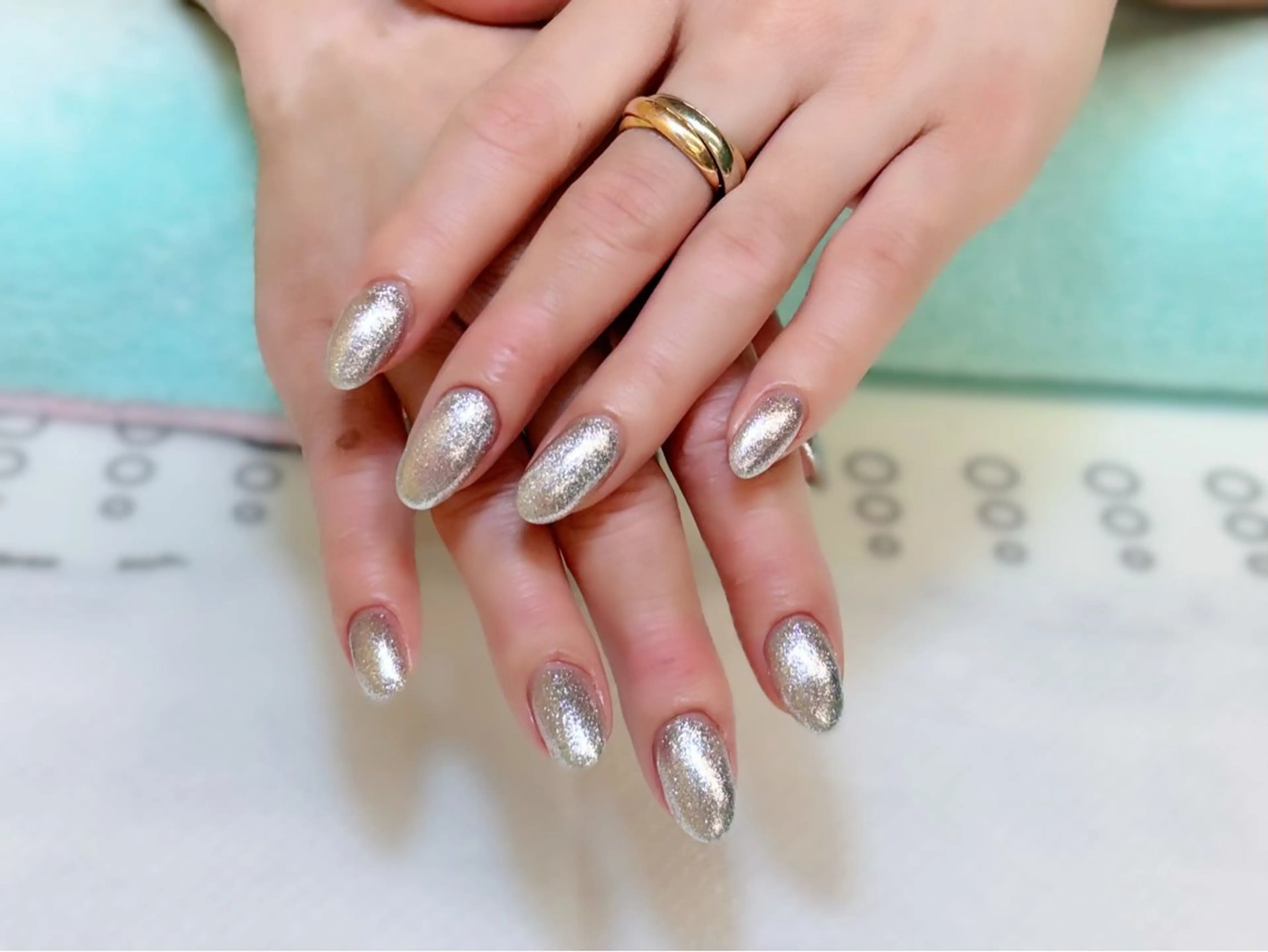 ネイル ラメ(グリッター) ハンドネイル Alisa nail Timiのネイルデザイン