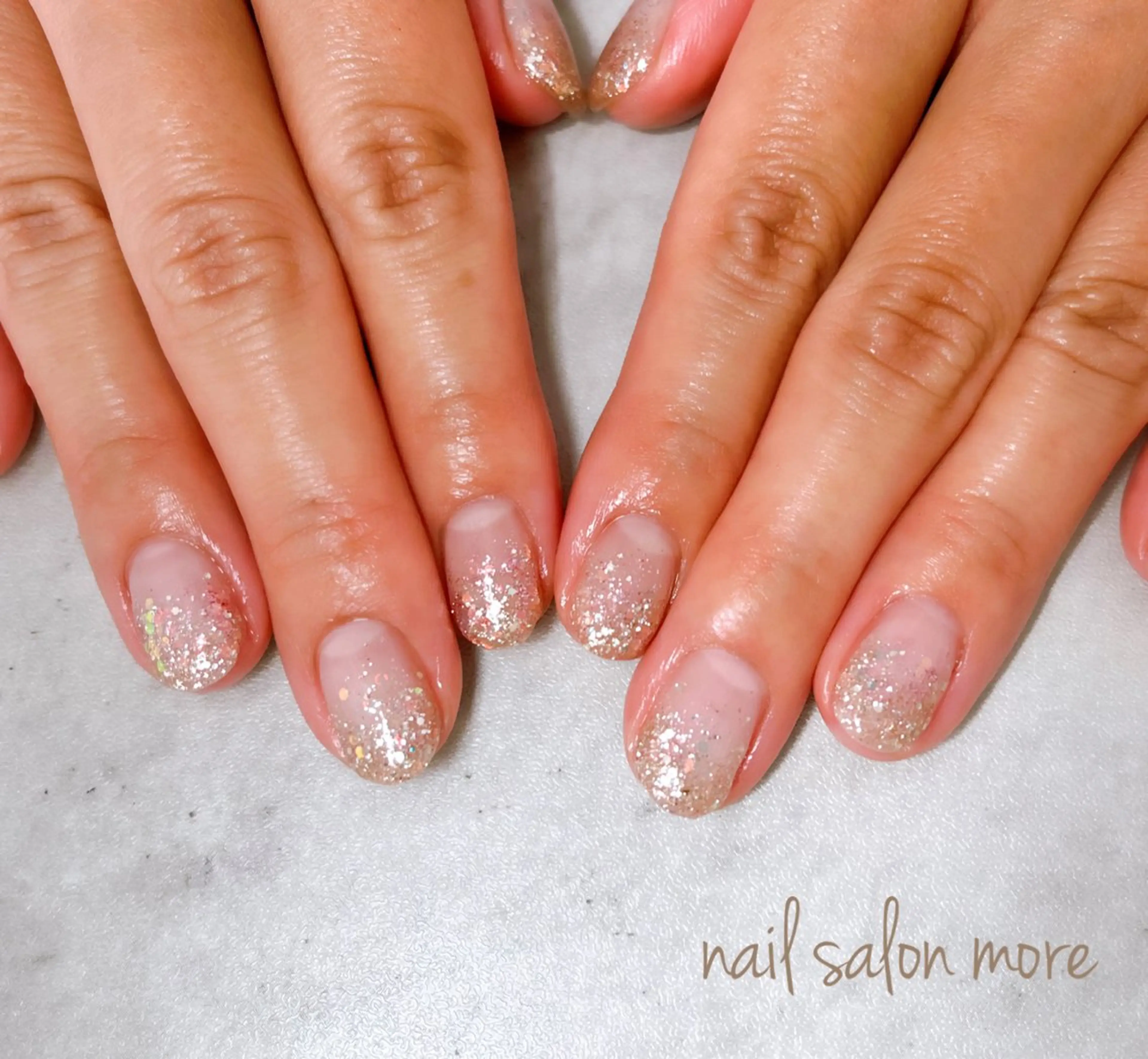 ネイル ラメ(グリッター) ハンドネイル nail salon moreのネイルデザイン
