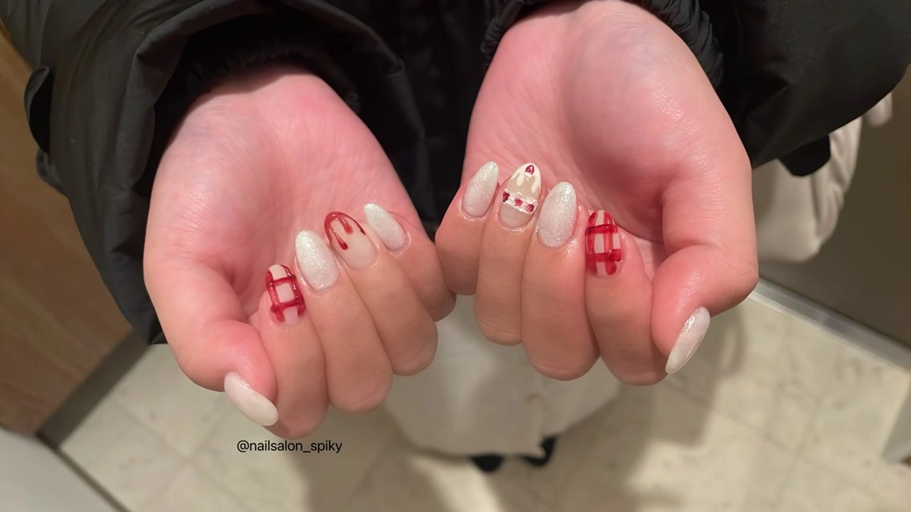 ネイル ハンドネイル Spiky とうげ ふうかのネイルデザイン