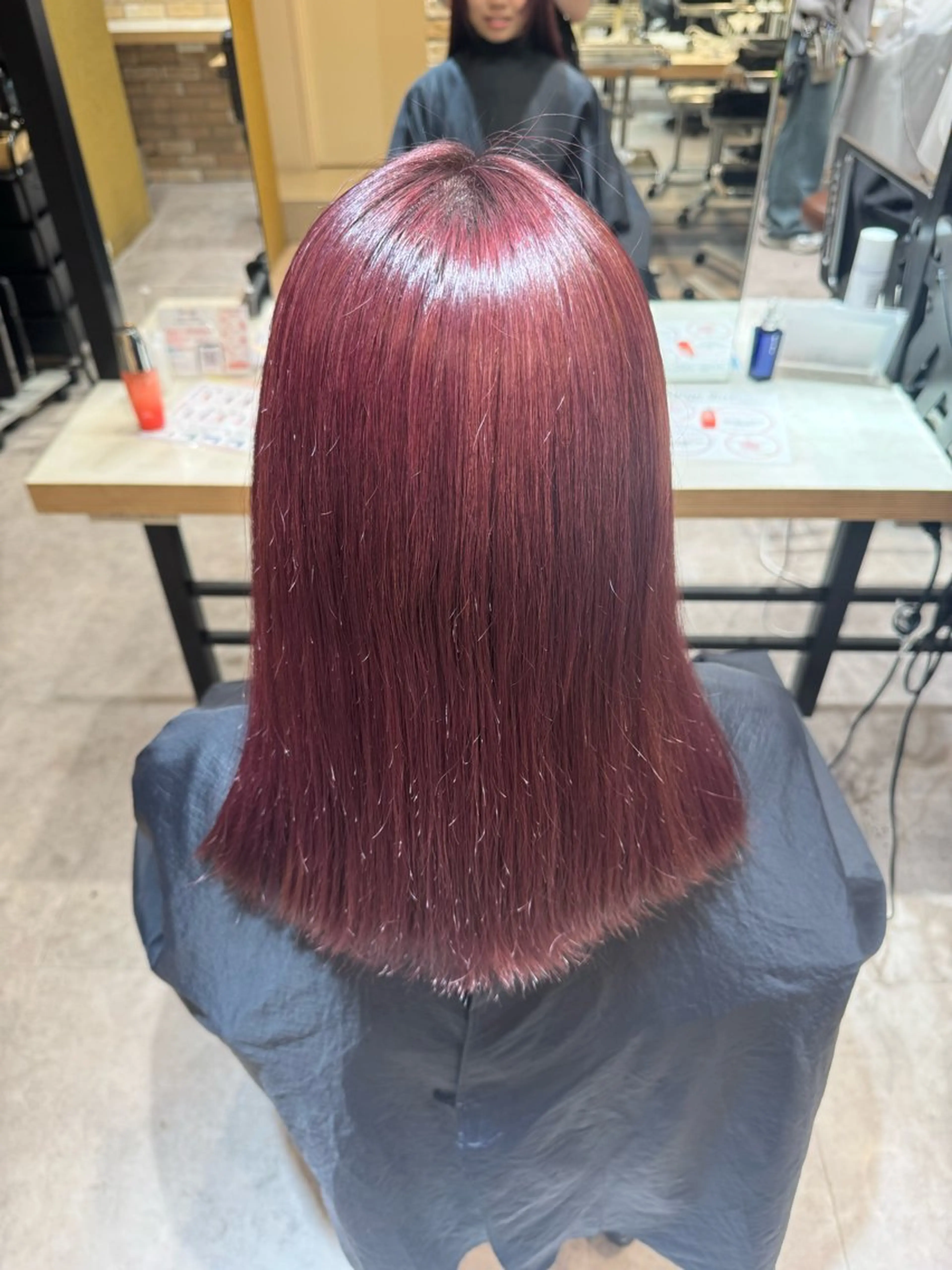 カラー ヘアカラー Miyuu🎀カラー マツエク・ストレートのヘアスタイル