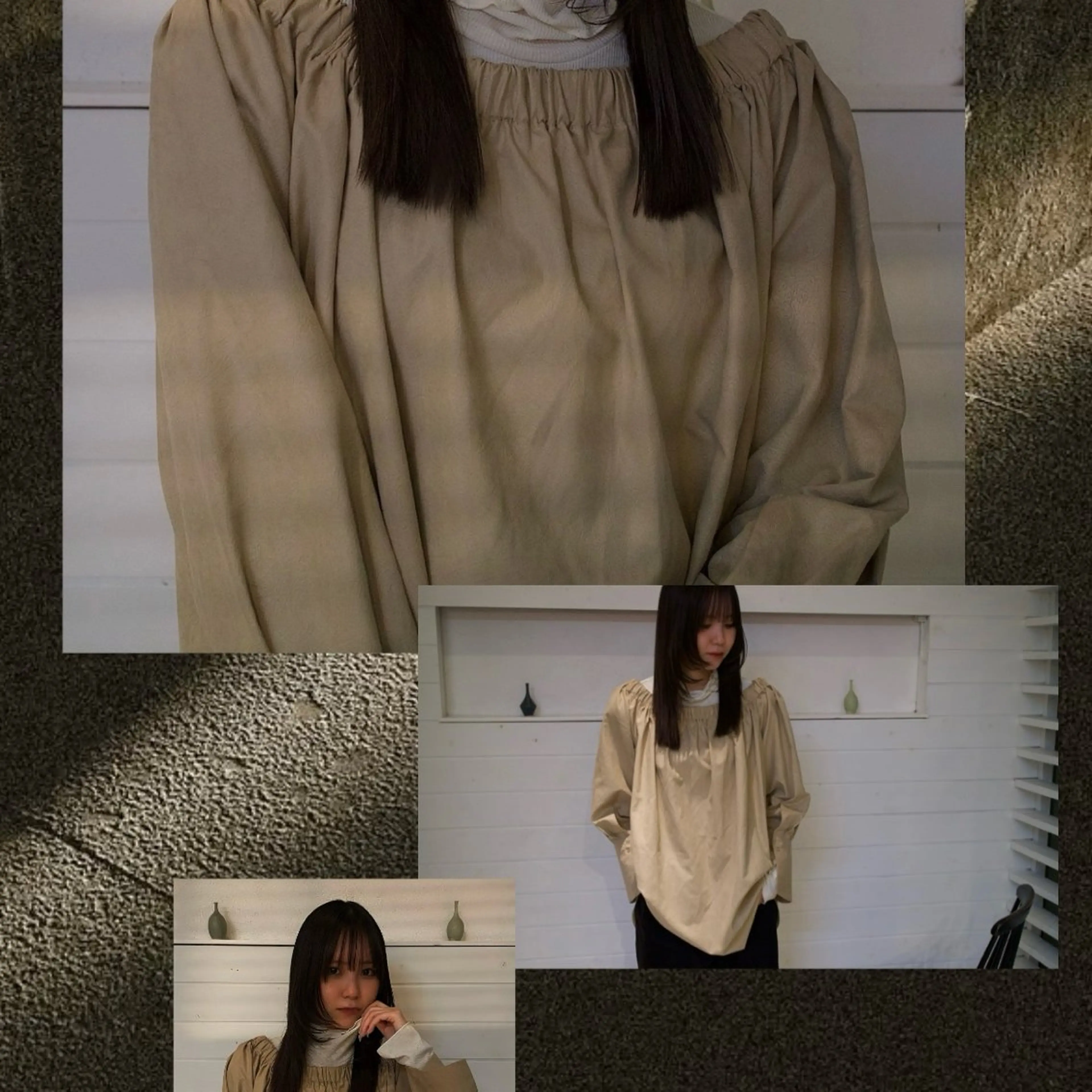 ロング カラー mina / 透明感ベージュカラーのヘアスタイル